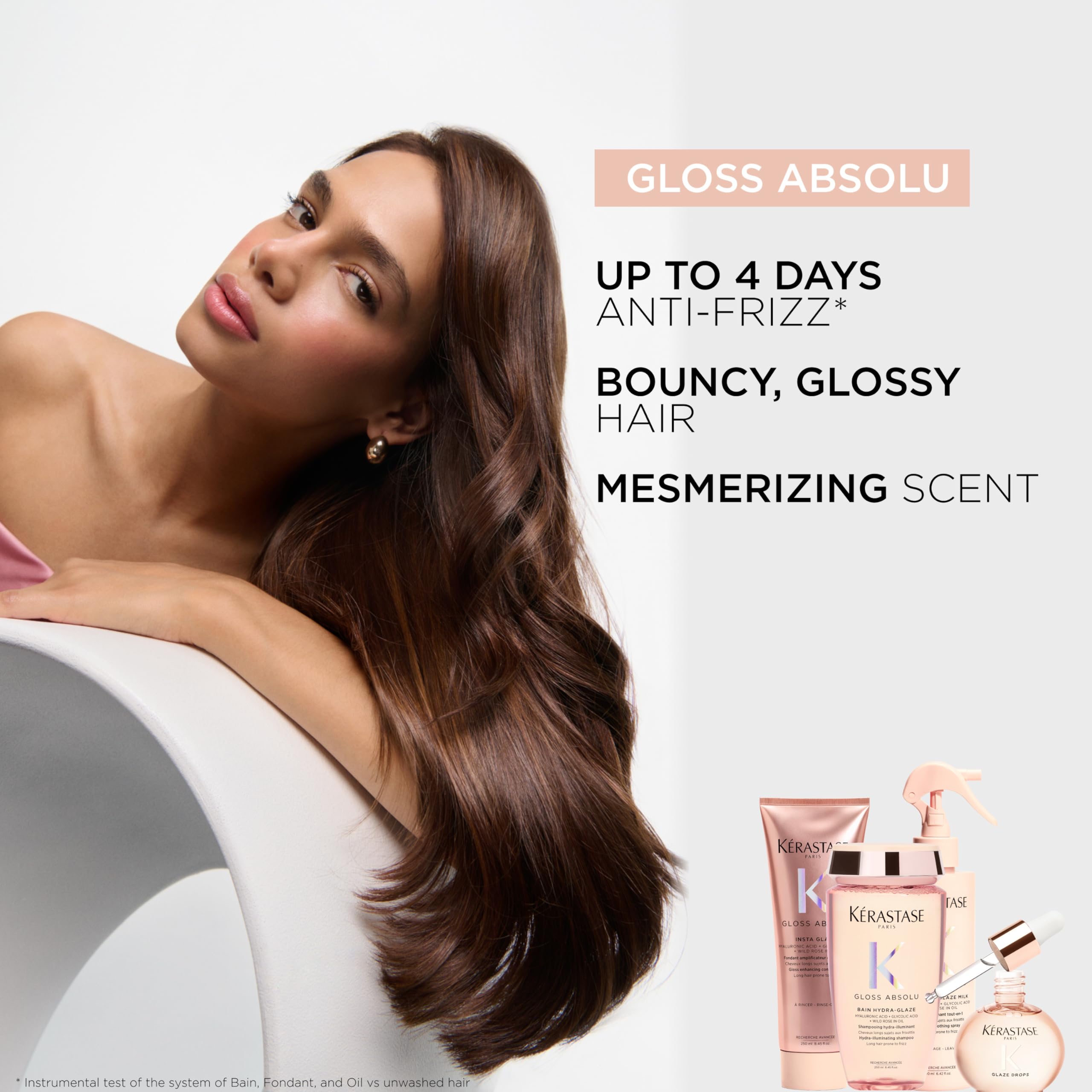 Kerastase Gloss Absolu Anti-Frizz Glaze Milk – Detangles, Hydrates & Smooths Long Hair (1.52 oz)