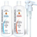 Keratin Research: Sulfate-Free Shampoo & Conditioner Set — 2 x 1L with Moroccan Argan Oil