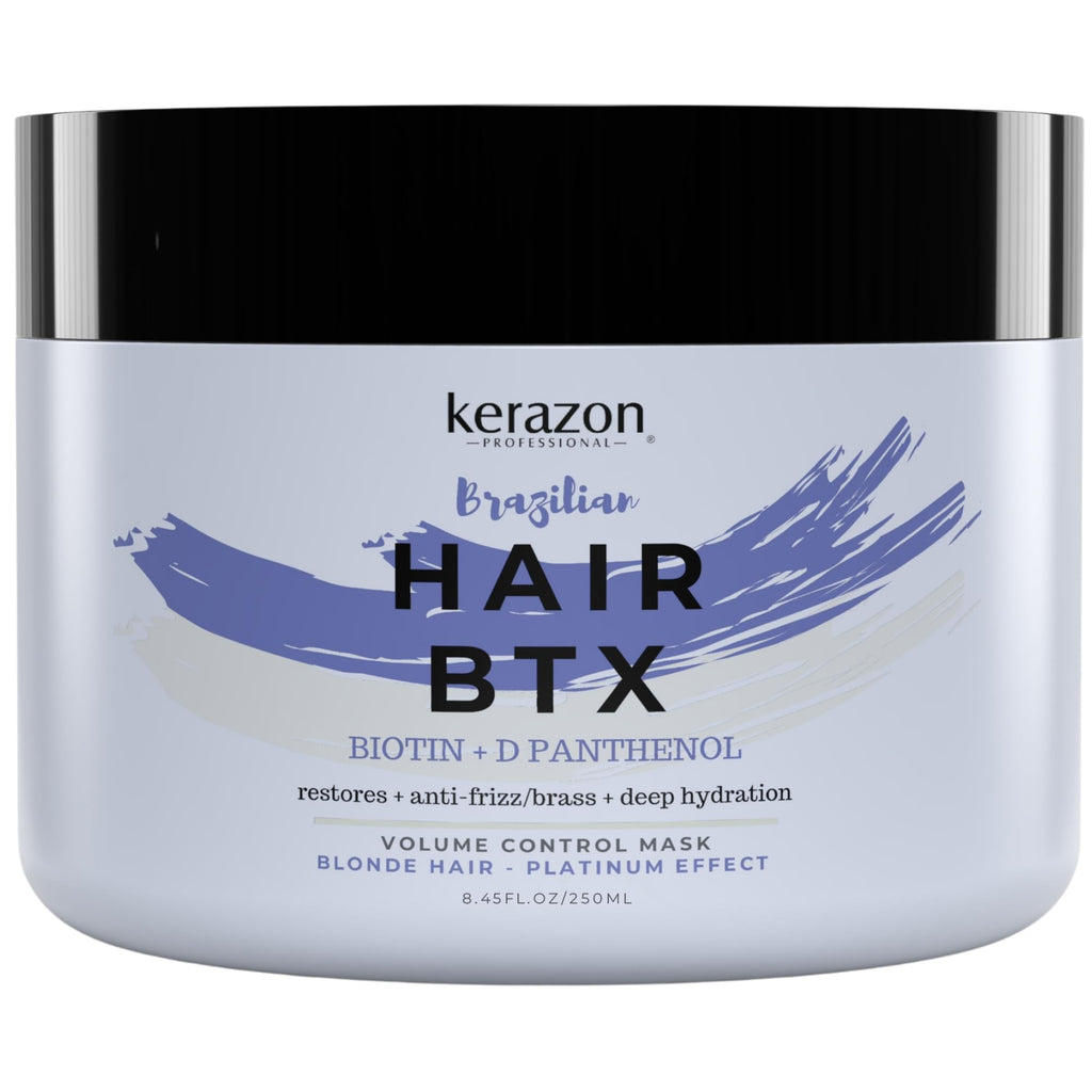 Kerazon Professional Blonde BTX Mask – Platinum/Silver Hair Smoothing, Hydration & Anti-Brass