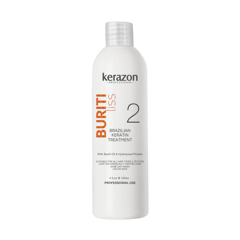 Kerazon Professional Buriti Liss Keratin Treatment 4oz / 120ml – For All Hair Types