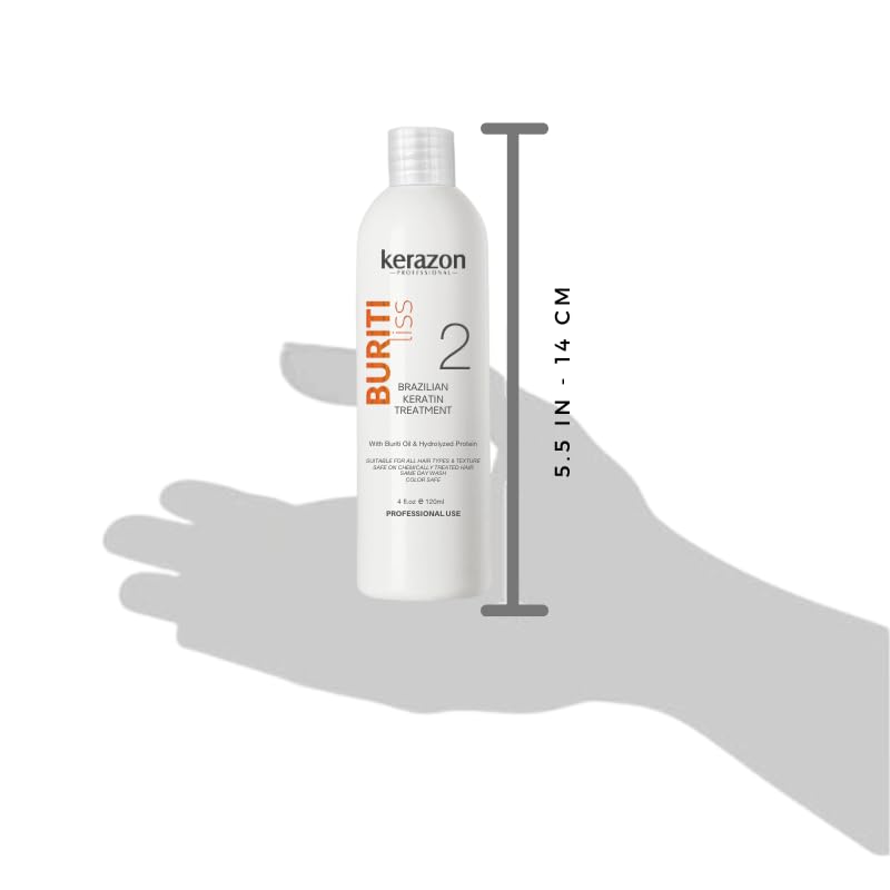 Kerazon Professional Buriti Liss Keratin Treatment 4oz / 120ml – For All Hair Types