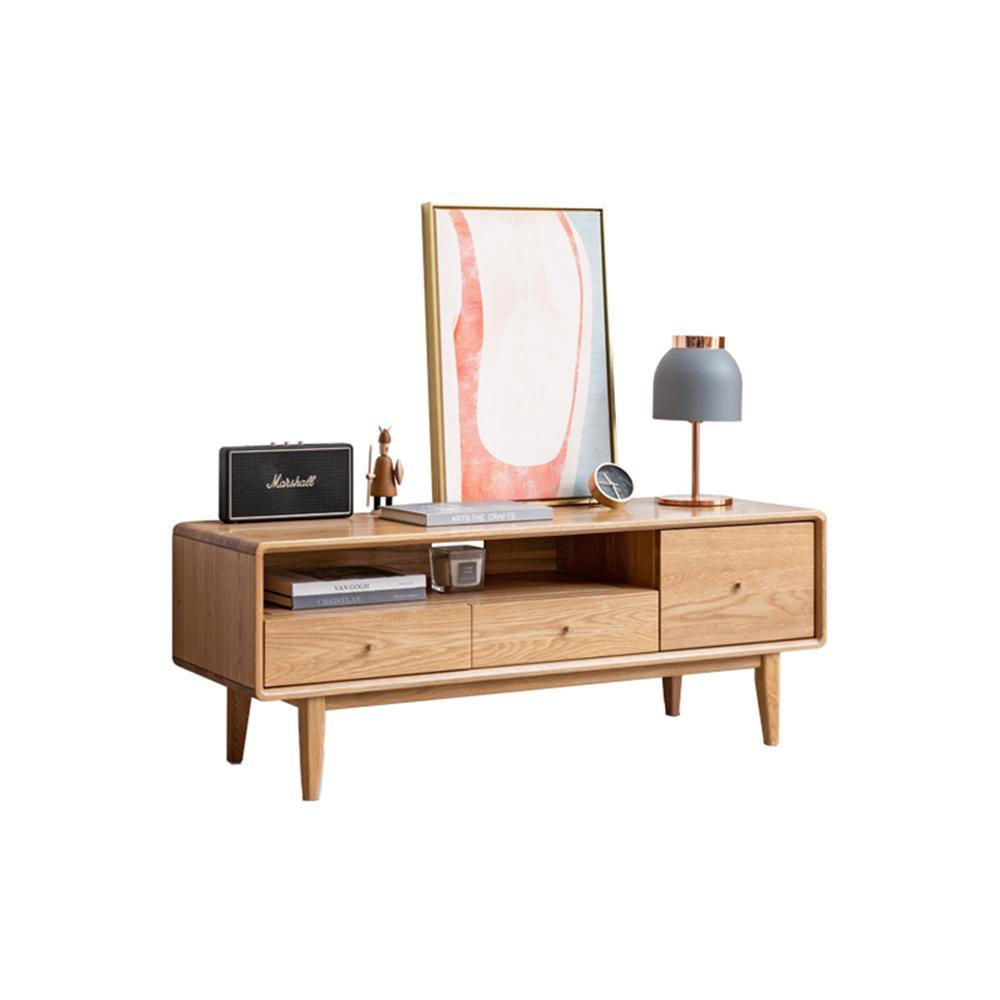 Kerry Mini TV Stand, Light Oak