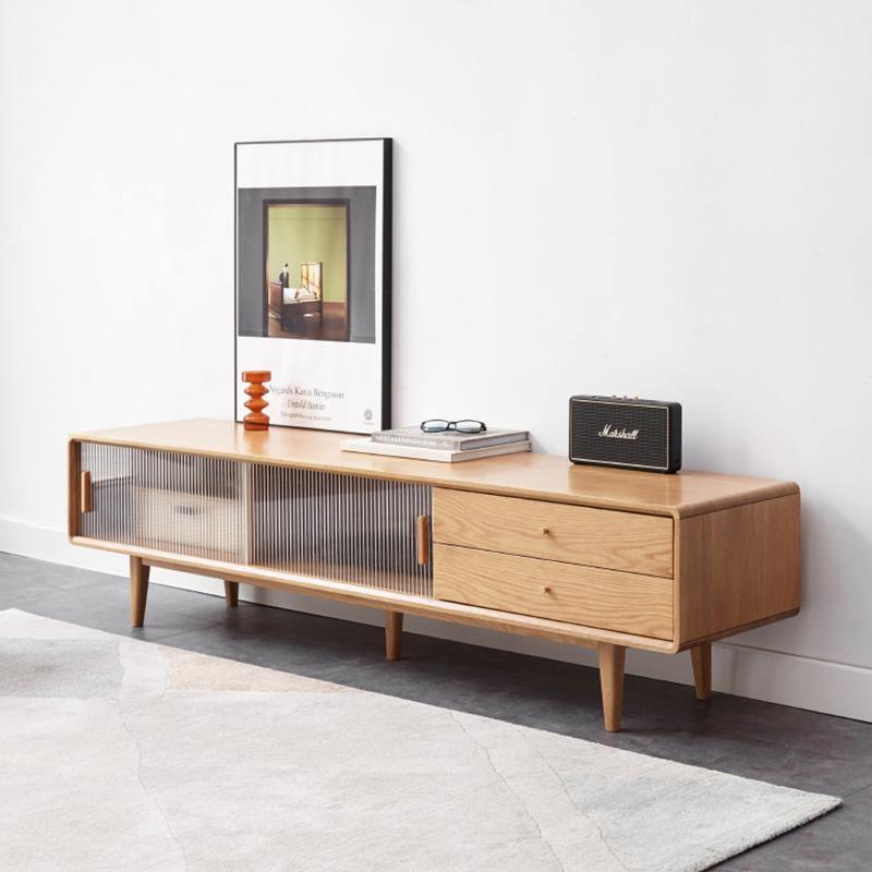 Kerry Mini TV Stand, Light Oak
