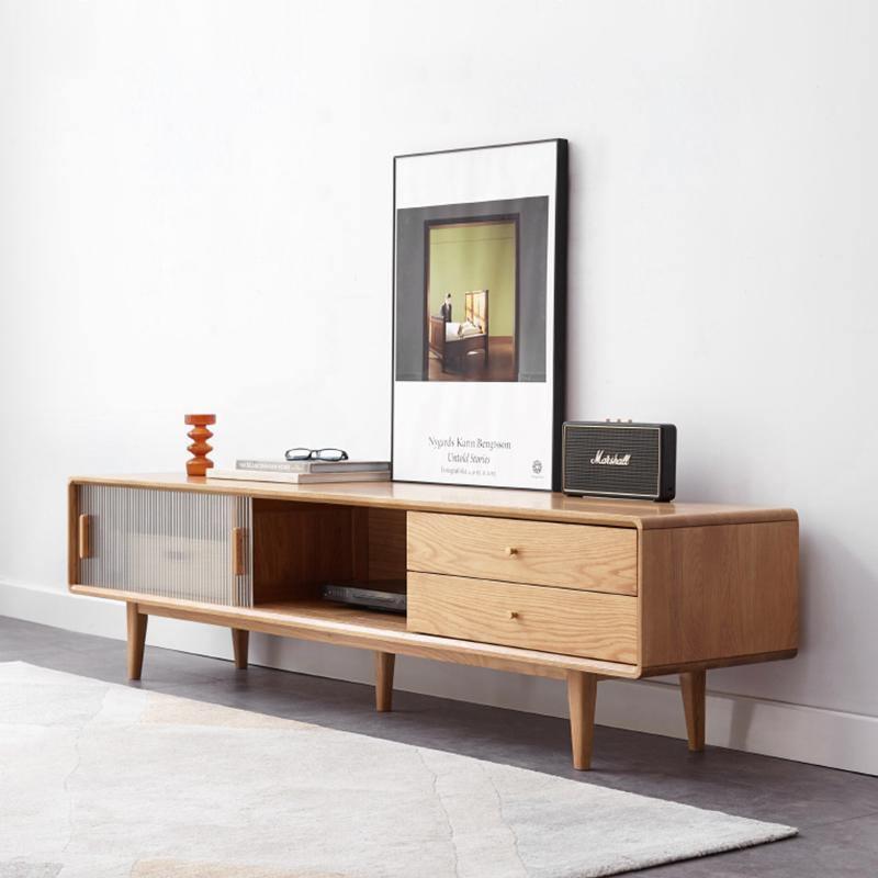 Kerry Mini TV Stand, Light Oak