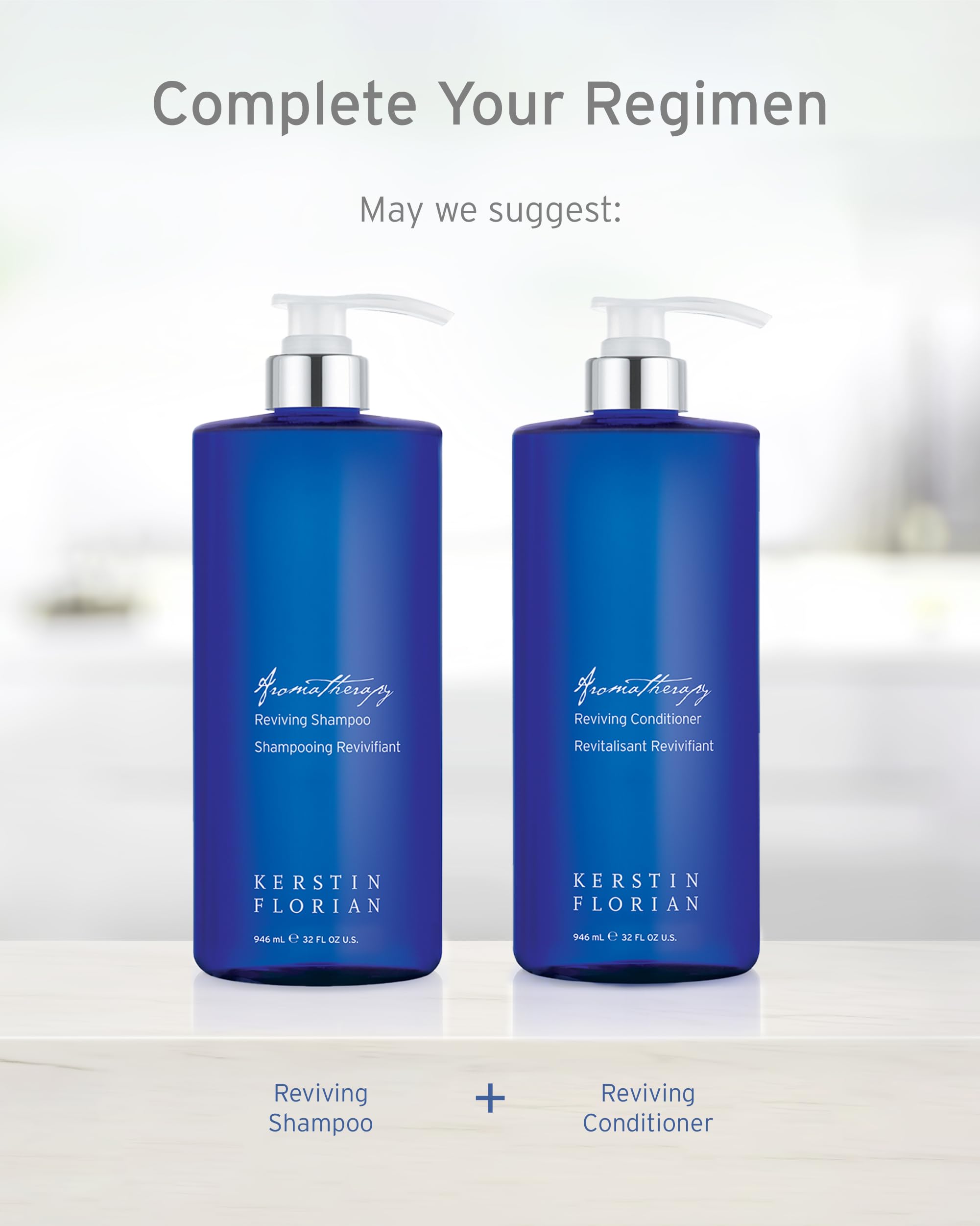 Kerstin Florian Reviving Conditioner — Lightweight Moisturizing Treatment for All Hair Types (32 oz)