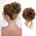 KETHBE Messy Bun Hair Piece – Tousled Updo Extension (Dark Brown Mix)