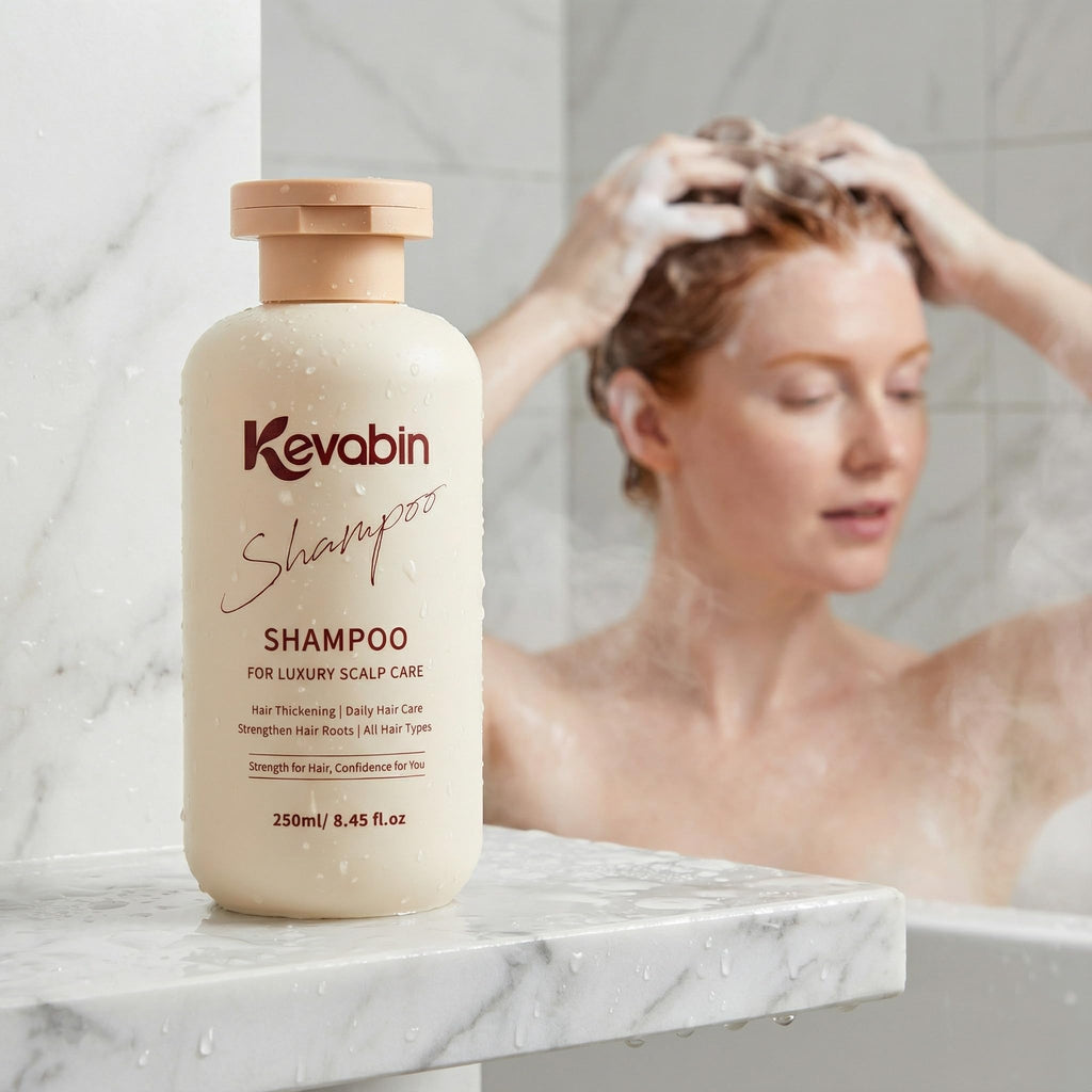 Kevabin Hair Growth Shampoo for Thinning Hair – Biotin, Caffeine & Ginger for Stronger Roots