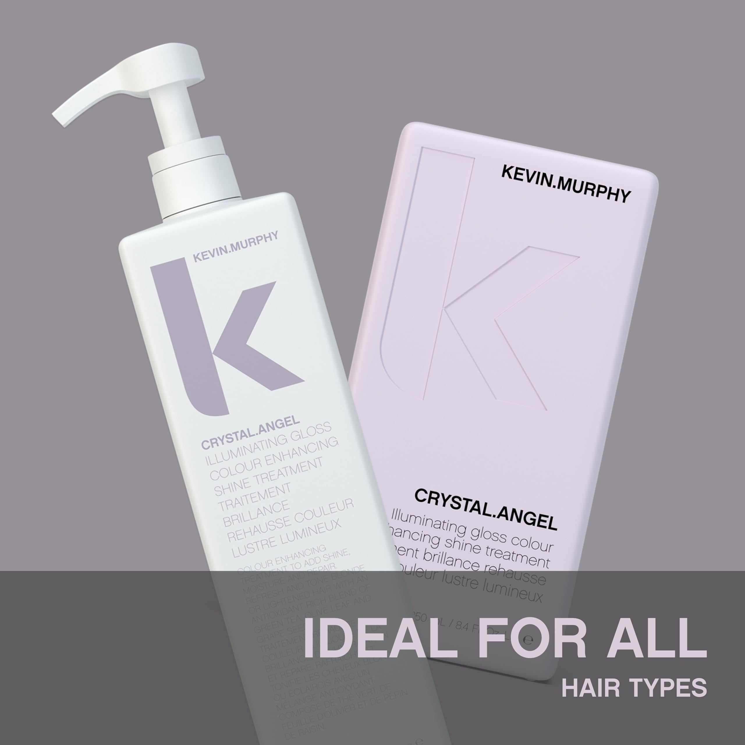 KEVIN.MURPHY CRYSTAL.ANGEL - Colour Shine Hair Treatment Pack of 2 for Colour & Natural Hair