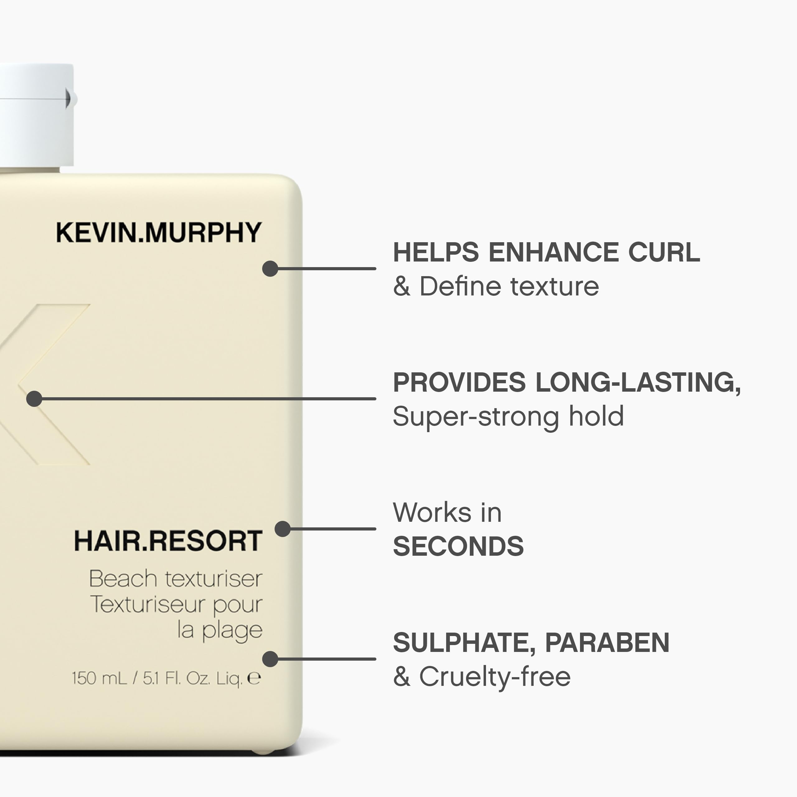 KEVIN.MURPHY HAIR.RESORT Beach Texturizer & Curl Enhancer – 2x150mL