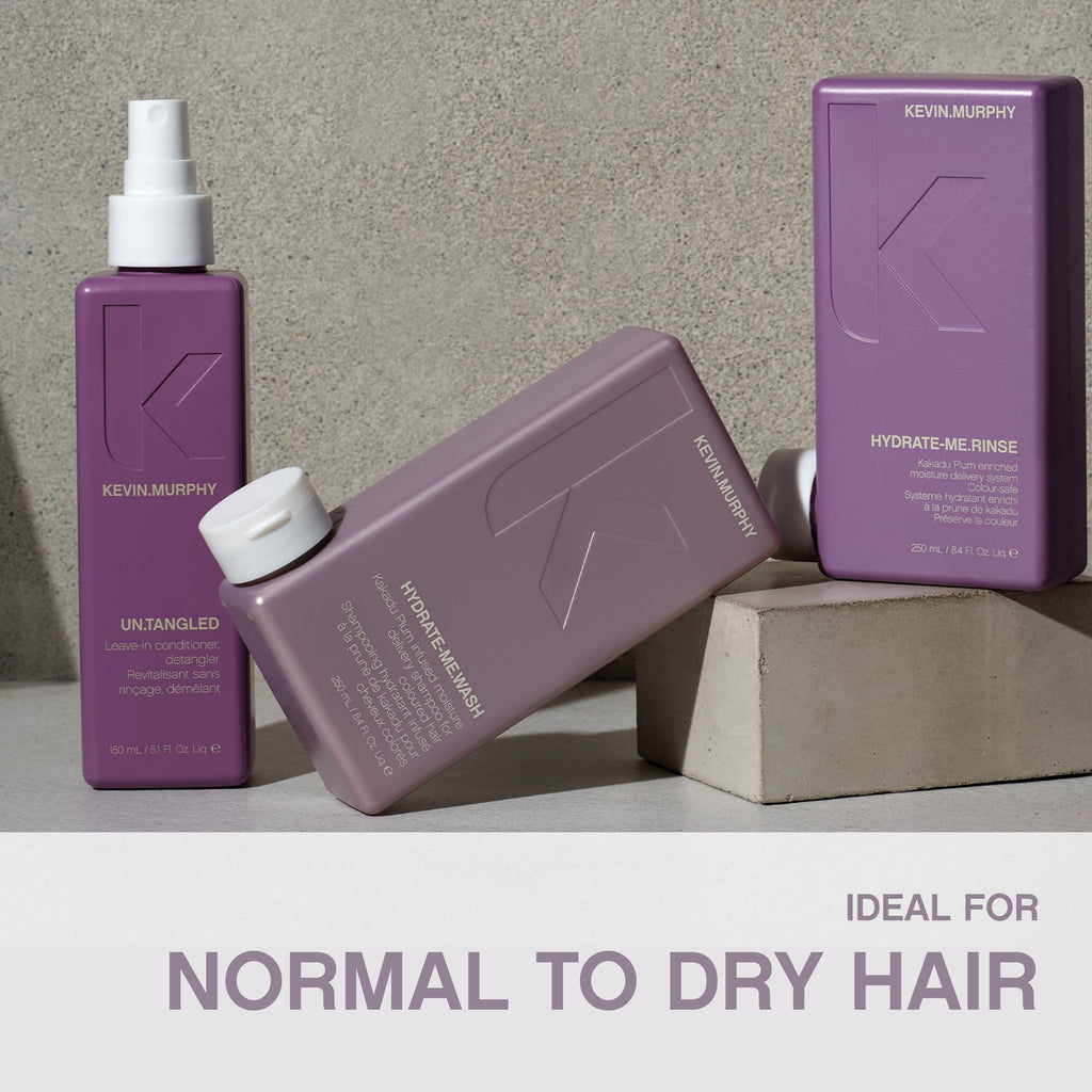 KEVIN.MURPHY HYDRATE-ME.WASH – Hydrating Shampoo for Natural & Coloured Hair (Pack of 2)