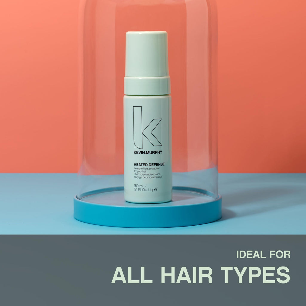 KEVIN.MURPHY HEATED.DEFENSE: Lightweight Heat Protection Foam for All Hair Types (Pack of 2)
