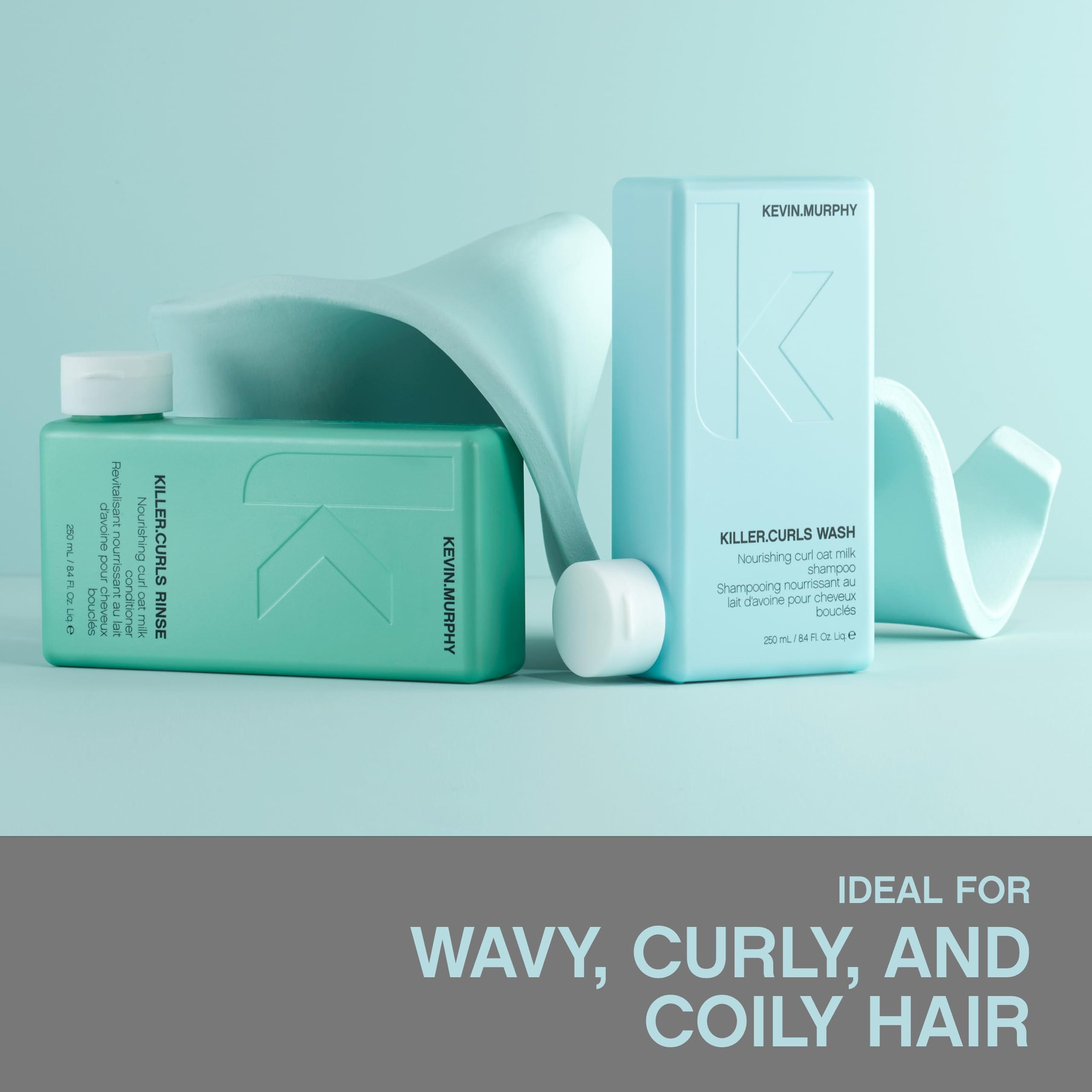KEVIN.MURPHY Killer.Curls Wash 250ml (Pack of 2) | Hydrating Shampoo for Curly & Permed Hair