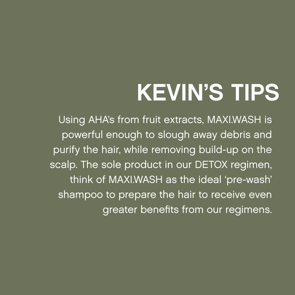 KEVIN.MURPHY Maxi.Wash Detox Shampoo – Colour Safe, Sulfate Free & Paraben Free | 250 ml / 8.4 oz (Pack of 2)