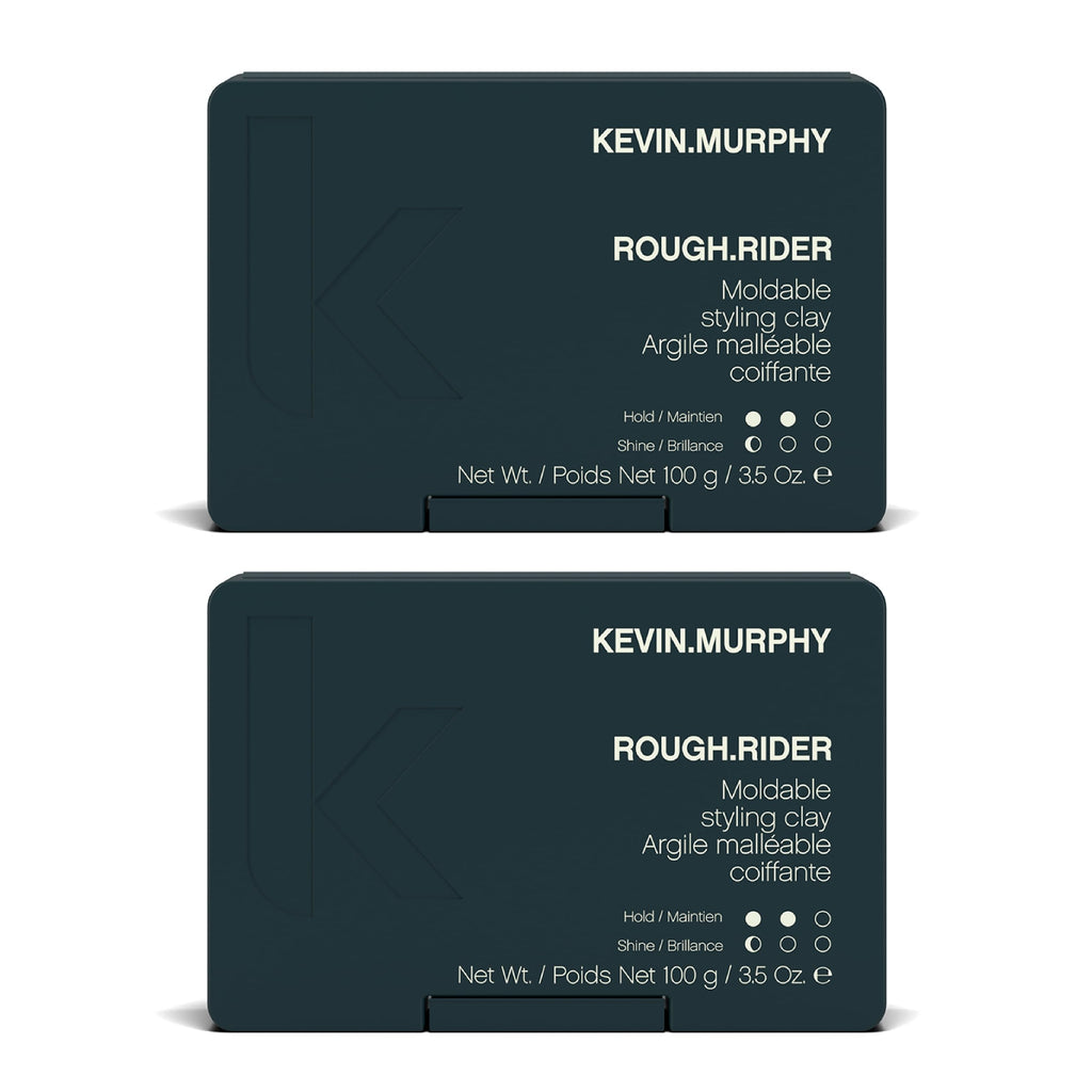 KEVIN.MURPHY ROUGH.RIDER Clay – Moldable Hair Styling Clay with Strong Hold & Matte Finish (Sulfate Free) – Pack of 2
