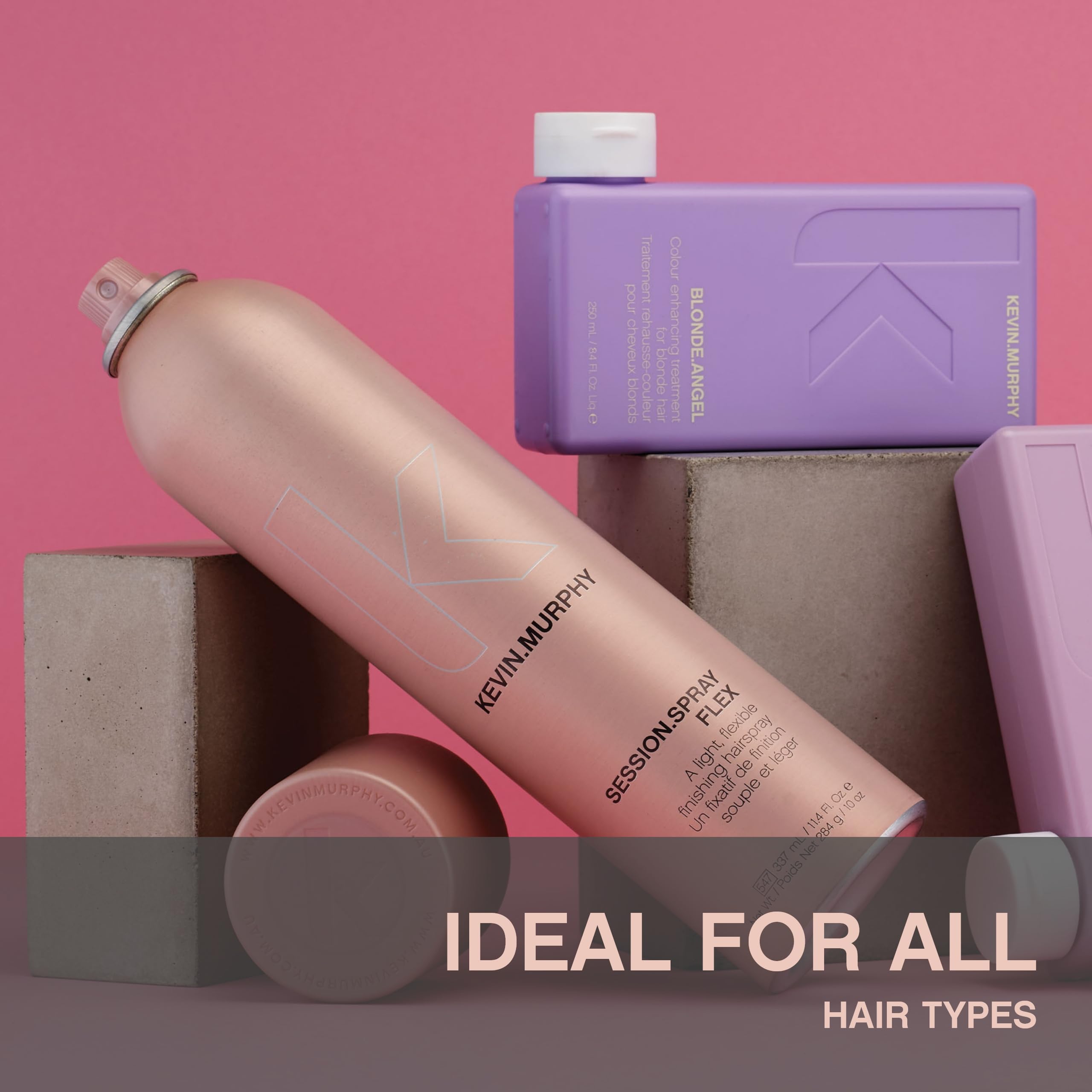 KEVIN.MURPHY SESSION.SPRAY FLEX – Flexible Finishing Hair Spray for All Hair Types | Lightweight Hold & Humidity Resistance