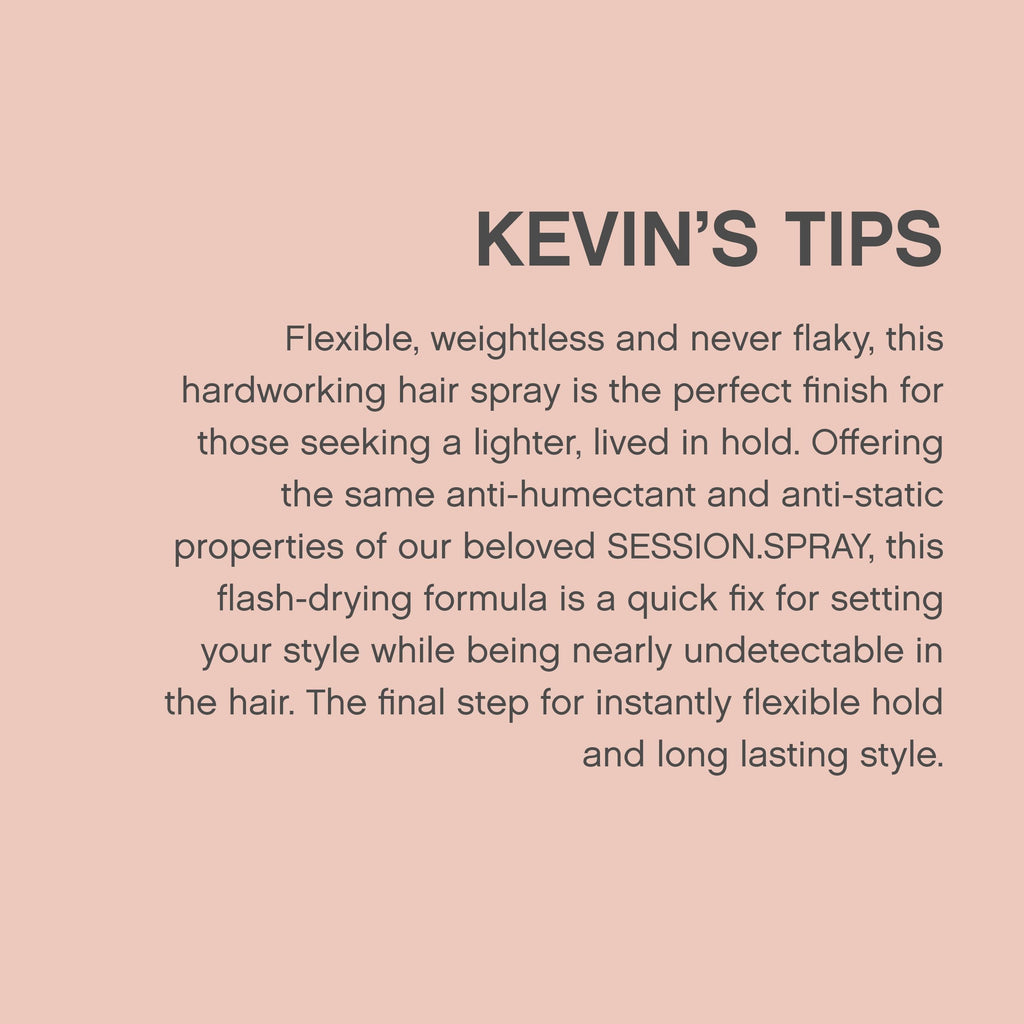 KEVIN.MURPHY SESSION.SPRAY FLEX – Flexible Finishing Hair Spray for All Hair Types | Lightweight Hold & Humidity Resistance