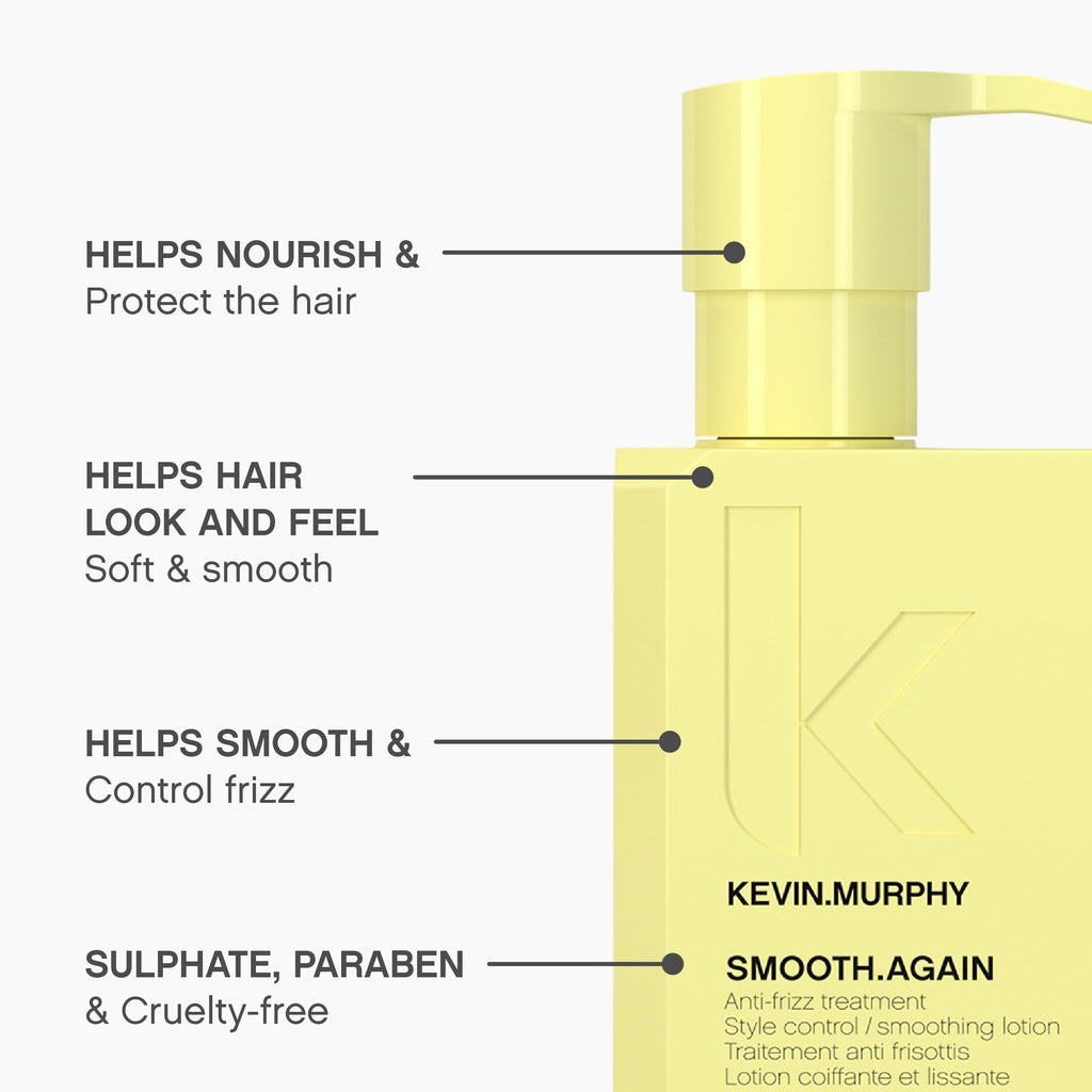 Kevin.MURPHY Smooth.Again – Smoothing Leave-In for Thick, Coarse Hair (Anti-Frizz) – 2 x 200ml