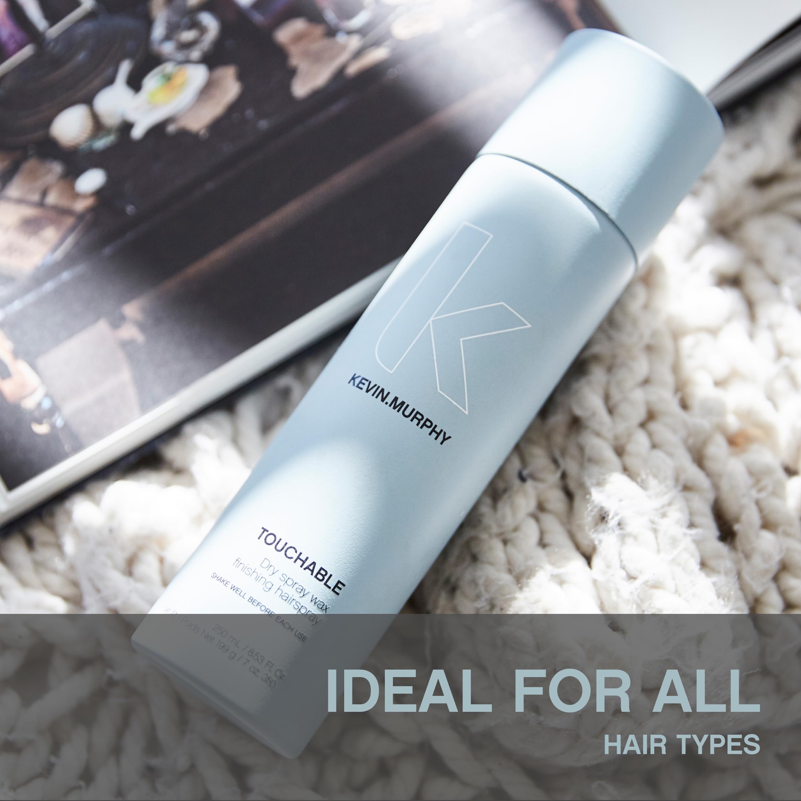 KEVIN.MURPHY TOUCHABLE Spray Wax Finishing Hair Spray – Lightweight Texture & Hold for All Hair Types