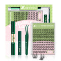 KEYYOU Angel Lash Clusters Kit – D Curl 144Pcs, Invisible Band, Waterproof DIY Lash Kit
