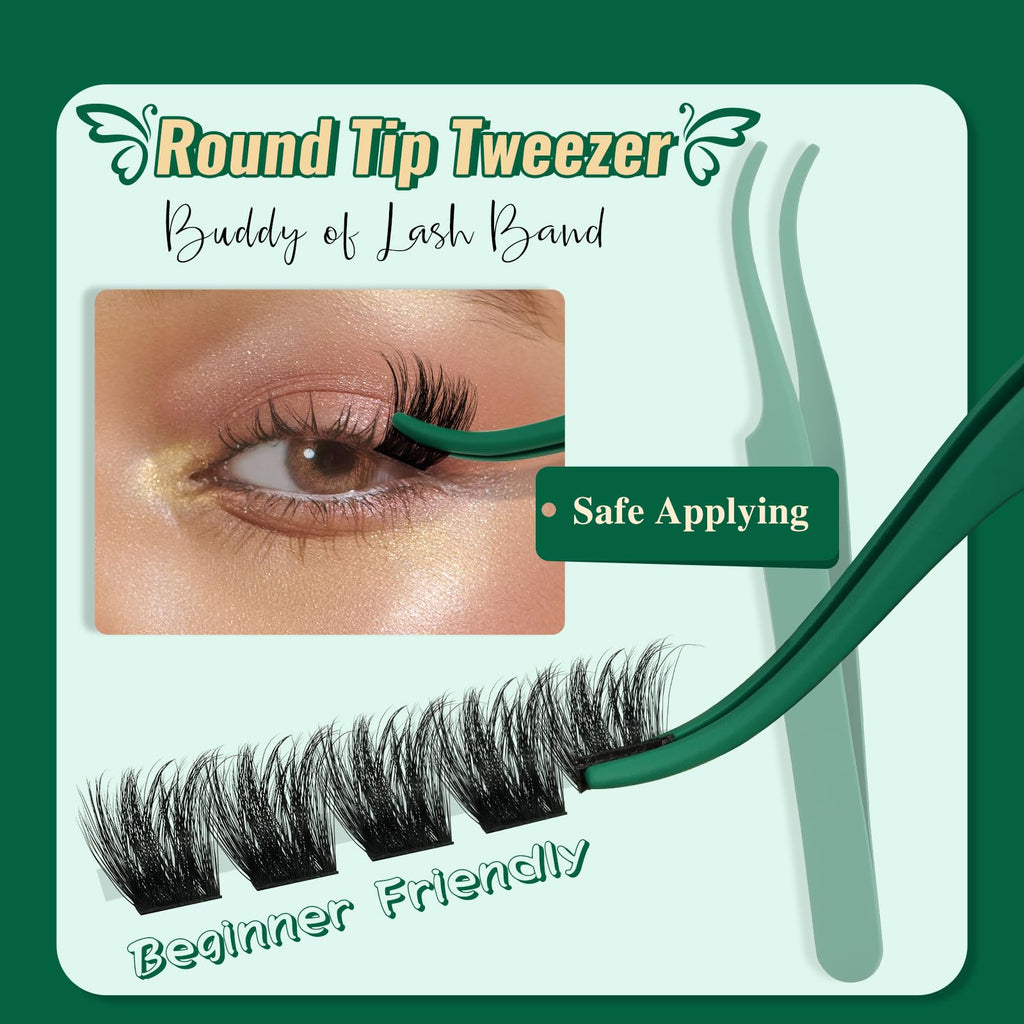 KEYYOU Lash Extension Kit 144pcs – 10-18mm D Curl Lashes with Bond & Seal