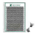 KEYYOU Lash Clusters 144pcs – 18mm DCurl, Ultra-Lightweight & All-Day Comfort | DIY at Home