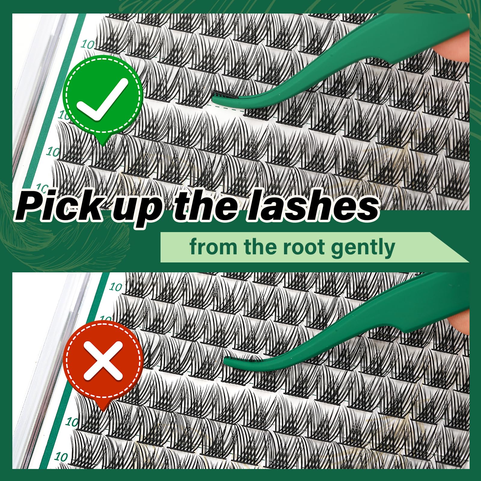 KEYYOU Lash Clusters 144pcs – 18mm DCurl, Ultra-Lightweight & All-Day Comfort | DIY at Home