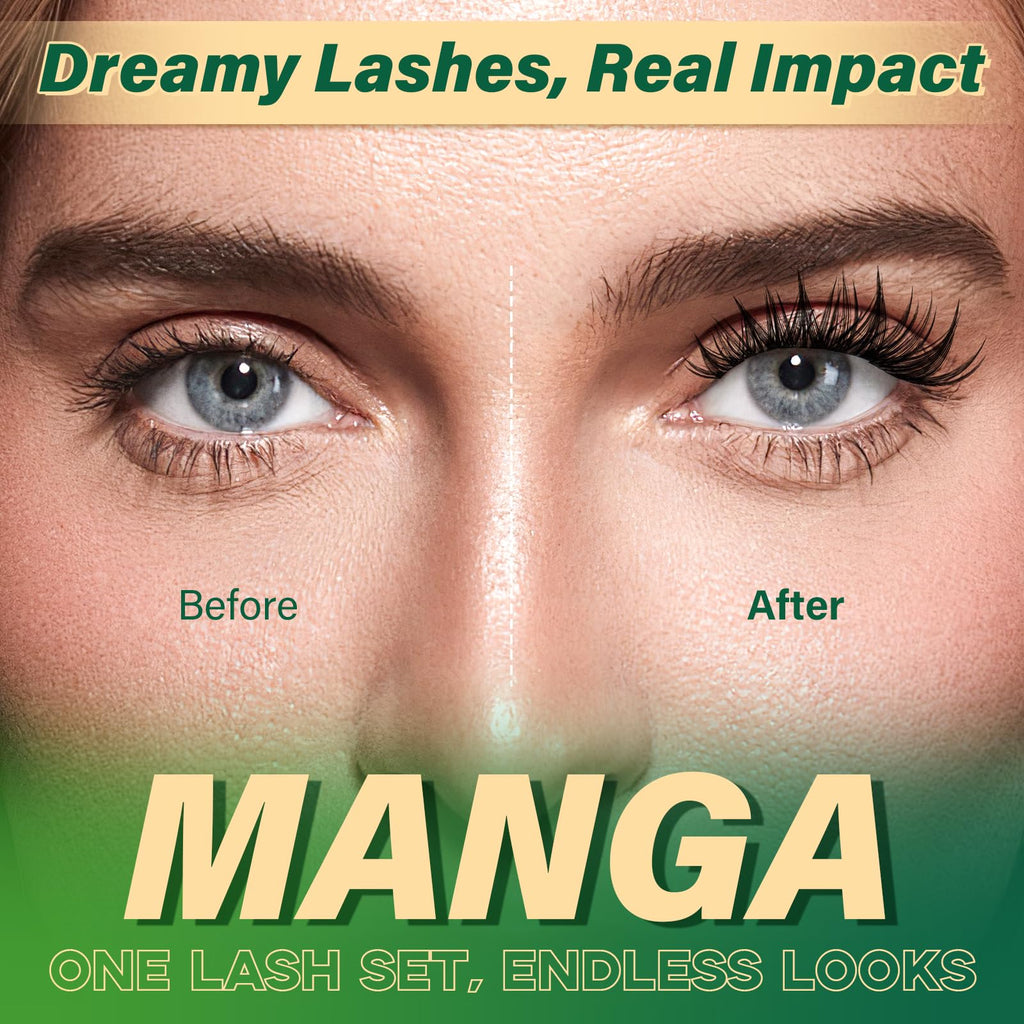 KEYYOU LASH Manga Lash Clusters 8-18mm – Natural DIY Wispy Lashes