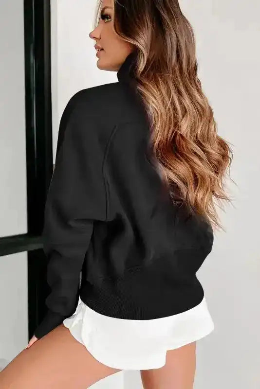 Khaki Plaid Women's Sweatshirt - Stylish & Cozy