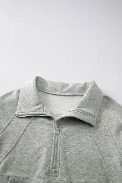 Khaki Plaid Women's Sweatshirt - Stylish & Cozy