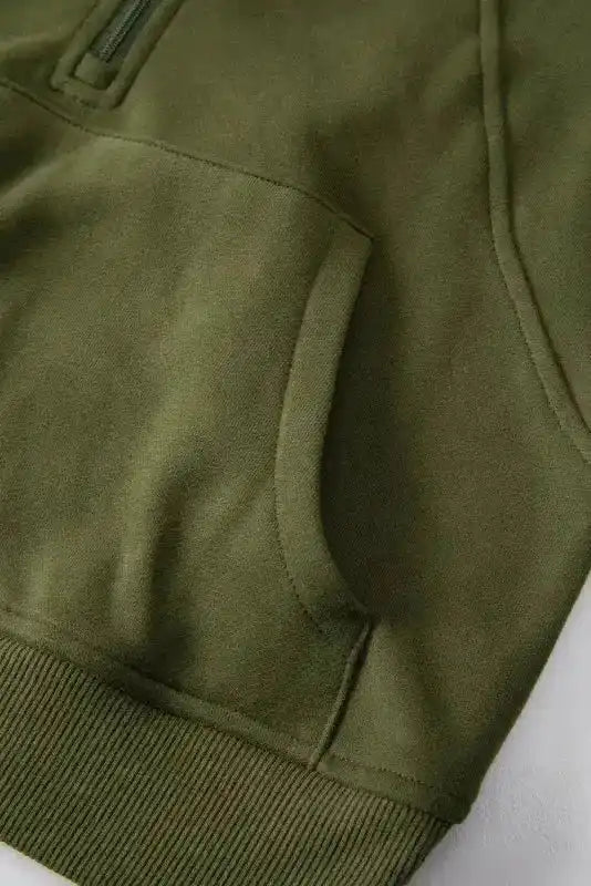 Khaki Plaid Women's Sweatshirt - Stylish & Cozy