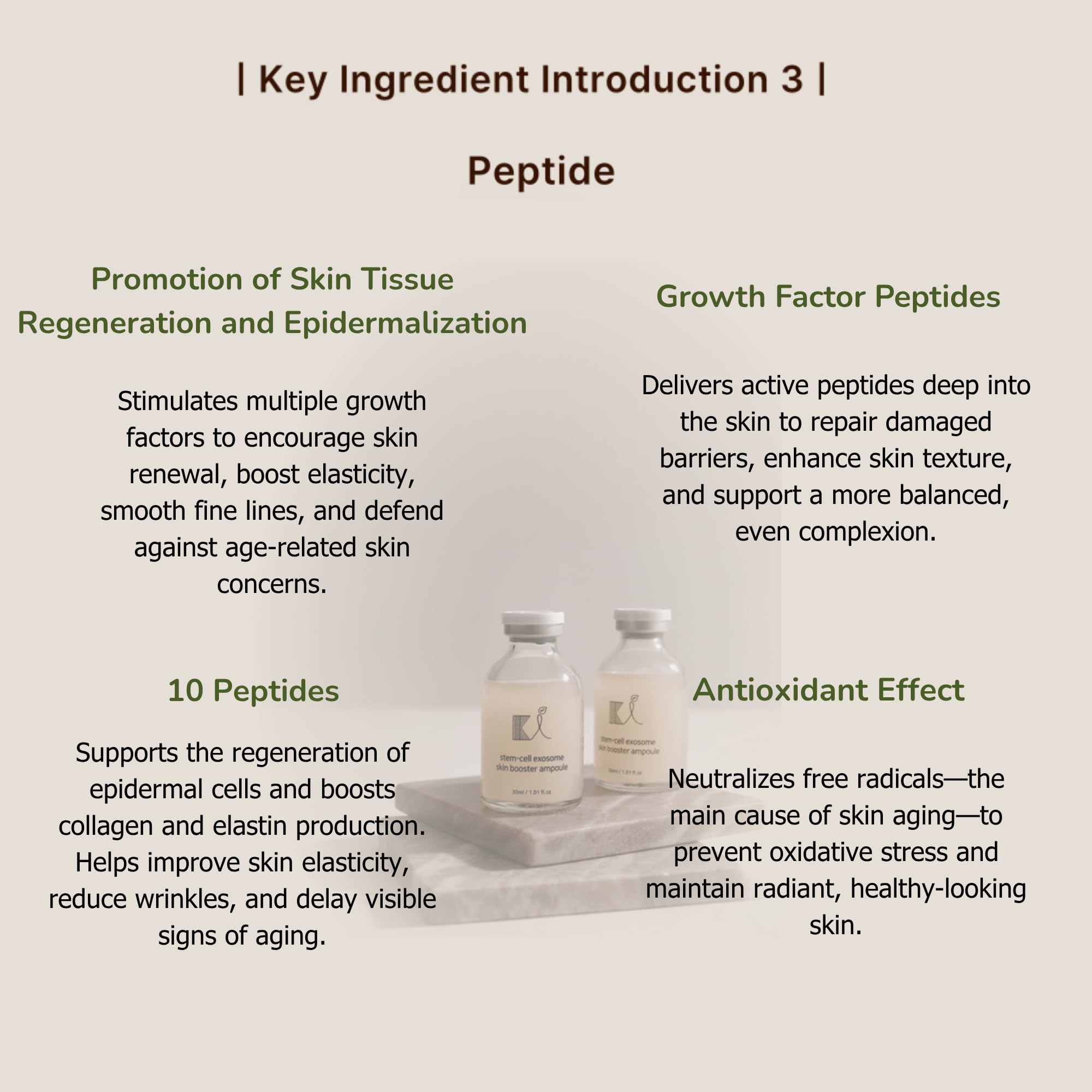 Ki Cosmetics Stem-Cell Exosome Skin Booster Kit – Exosome, PDRN, Peptide, Collagen | Rejuvenation, Hydration, Anti-Aging | Korean Skincare 30ml (5 Ampoules)