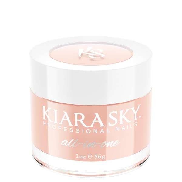 Kiara Sky All-In-One Cover Acrylic Powders – Natural Babe (2 oz) | Nude Base for Nail Art