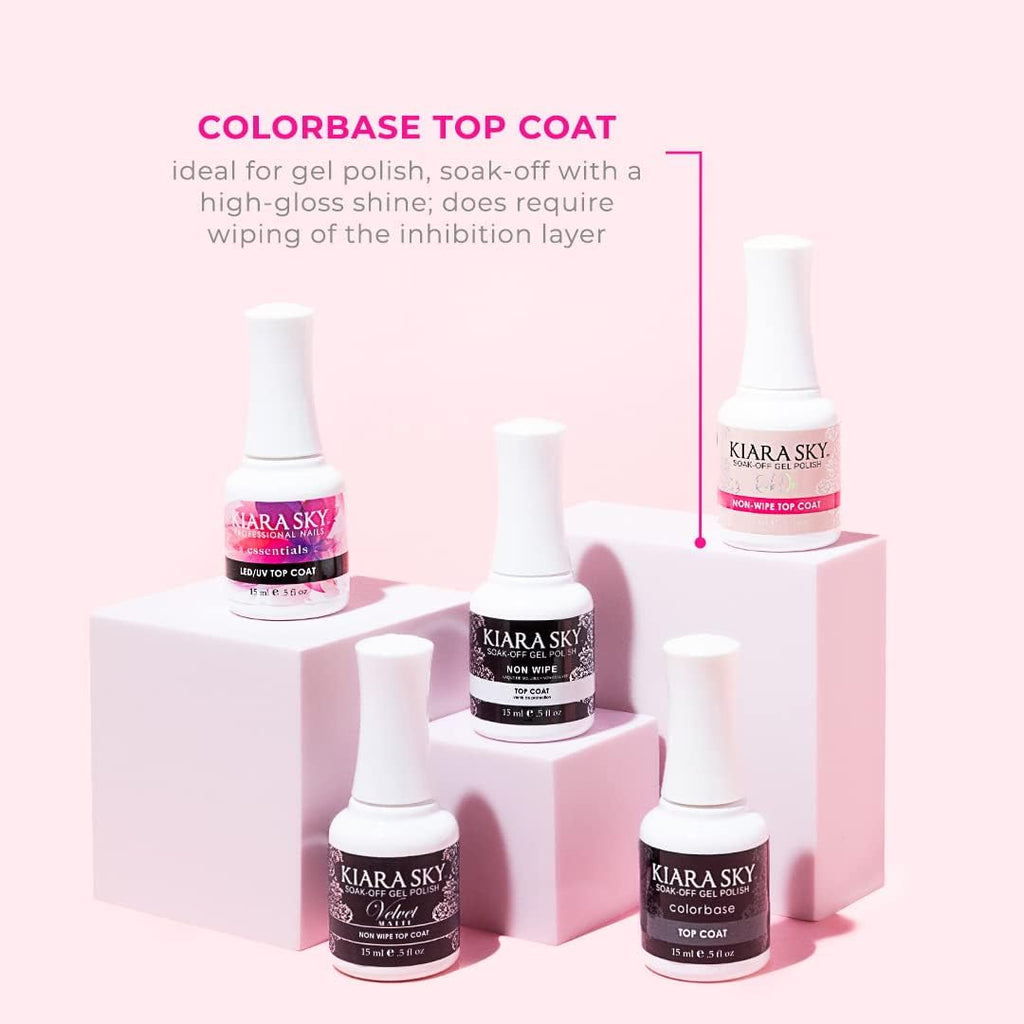 KIARA SKY Gel Polish Base Coat 0.5 oz – Adhesion Bond for Gel Polish