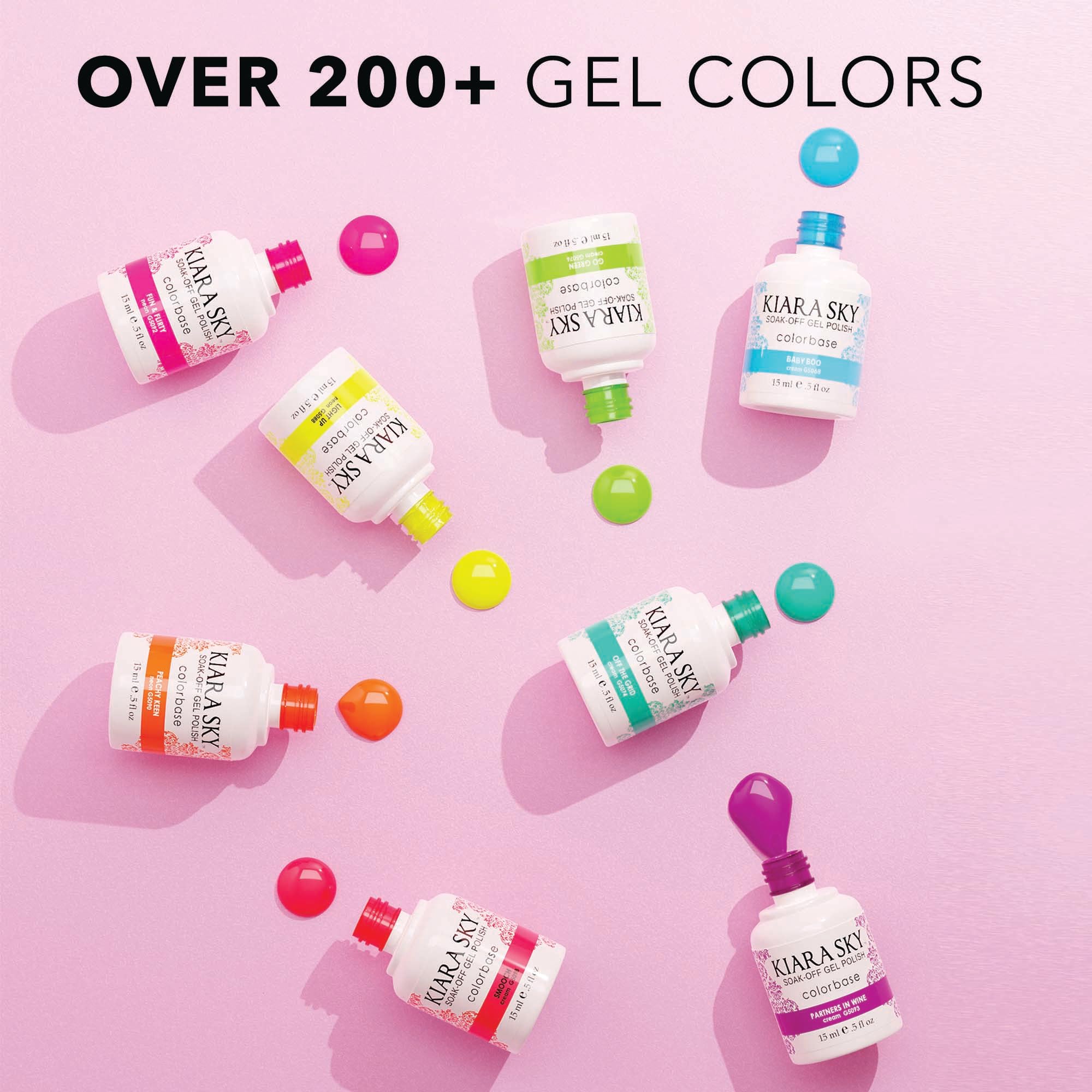 KIARA SKY Gel Polish Berry Pretty – Soak-Off All-In-One 0.5 fl oz (G5052 Burgundy Shade)