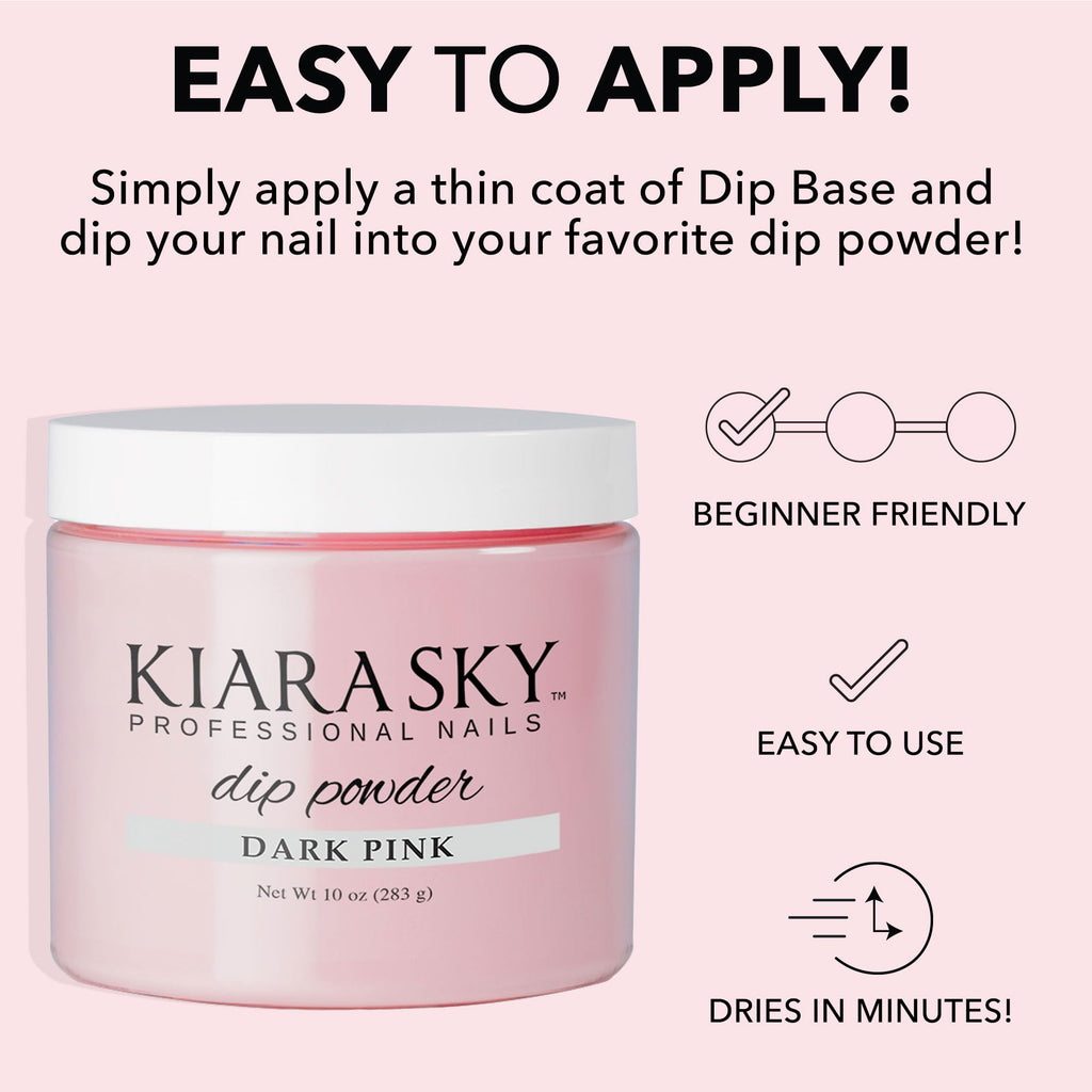 Kiara Sky Dip Powder Essentials 10 oz Refill – Dark Pink
