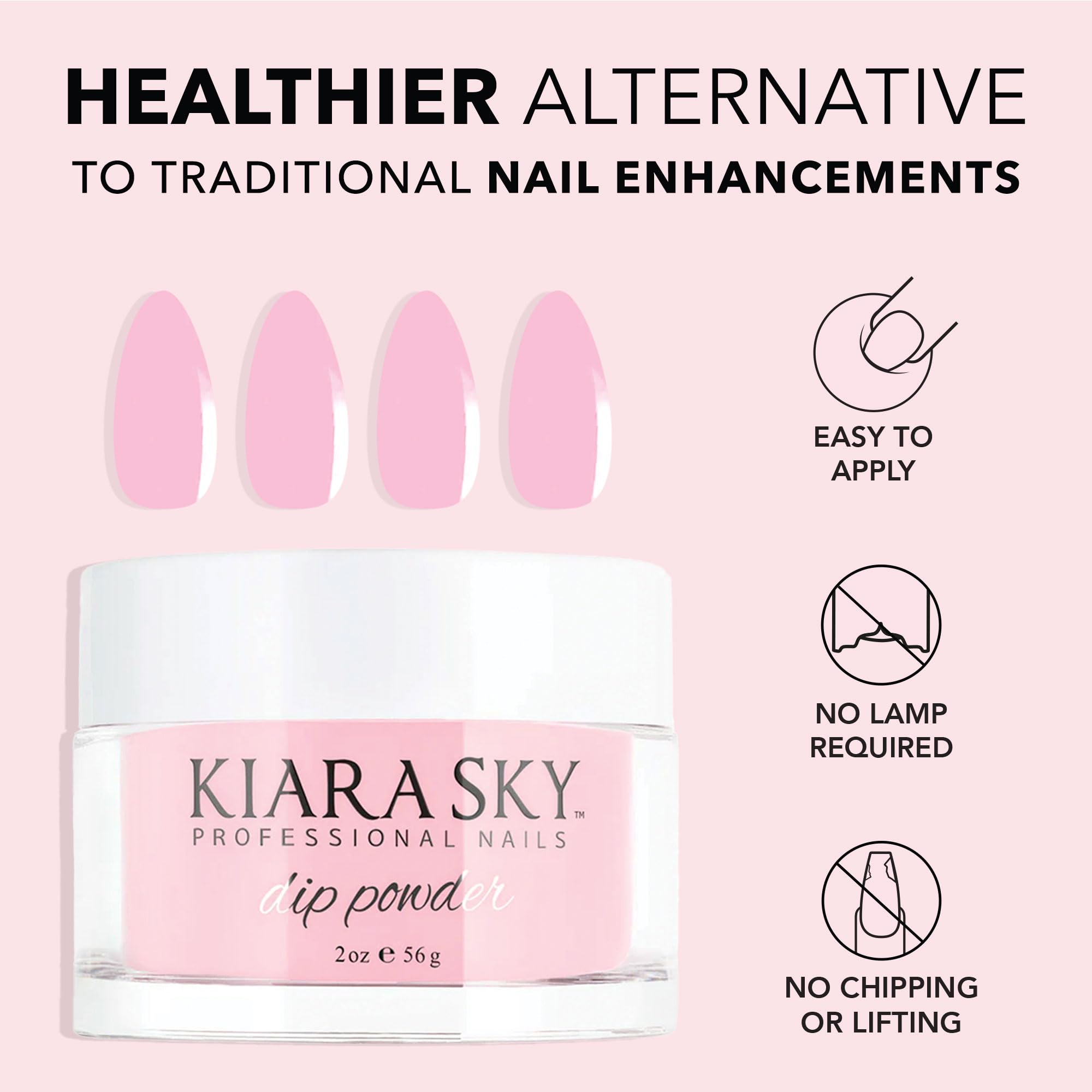 Kiara Sky Dip Powder Essentials 2 oz – Dark Pink