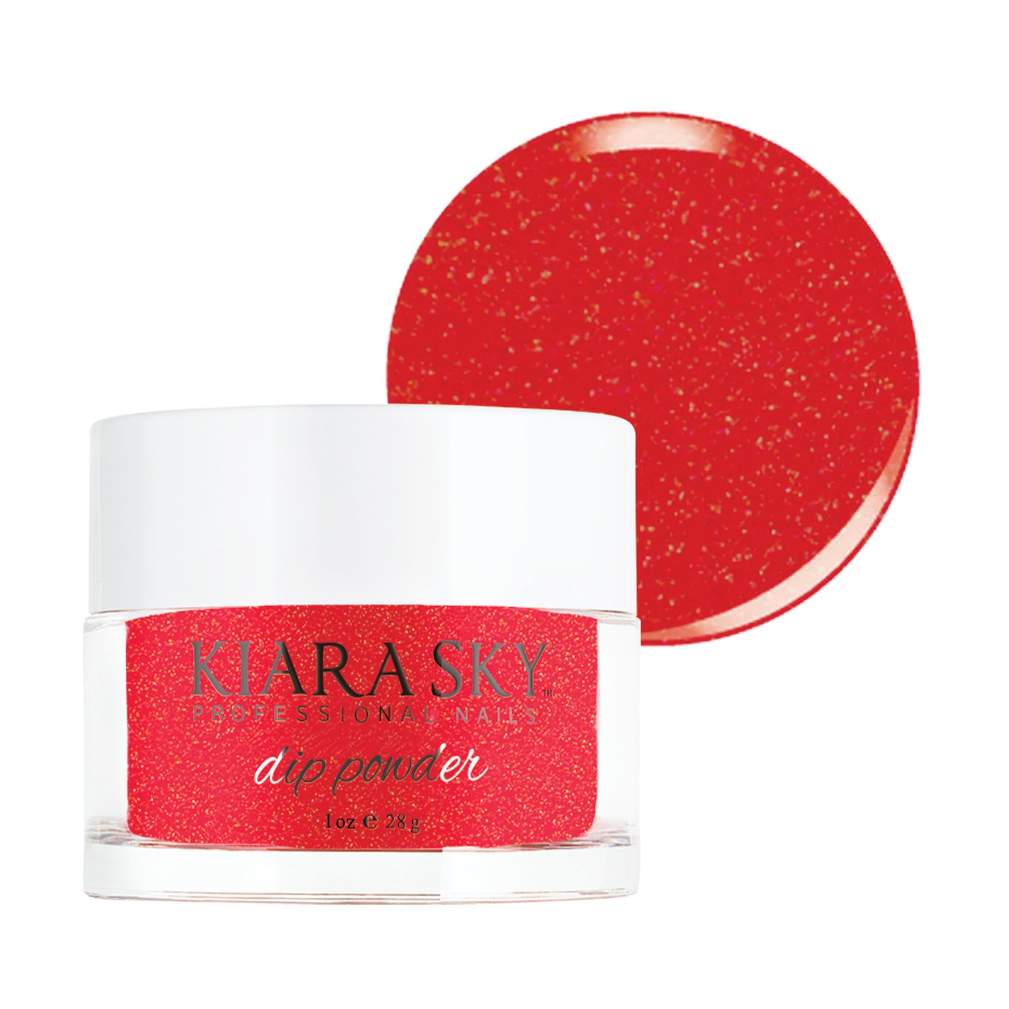Kiara Sky Dip Powder Red Tones – I'm Not Red-E Yet (1 oz) – Professional Nail Dip Powder