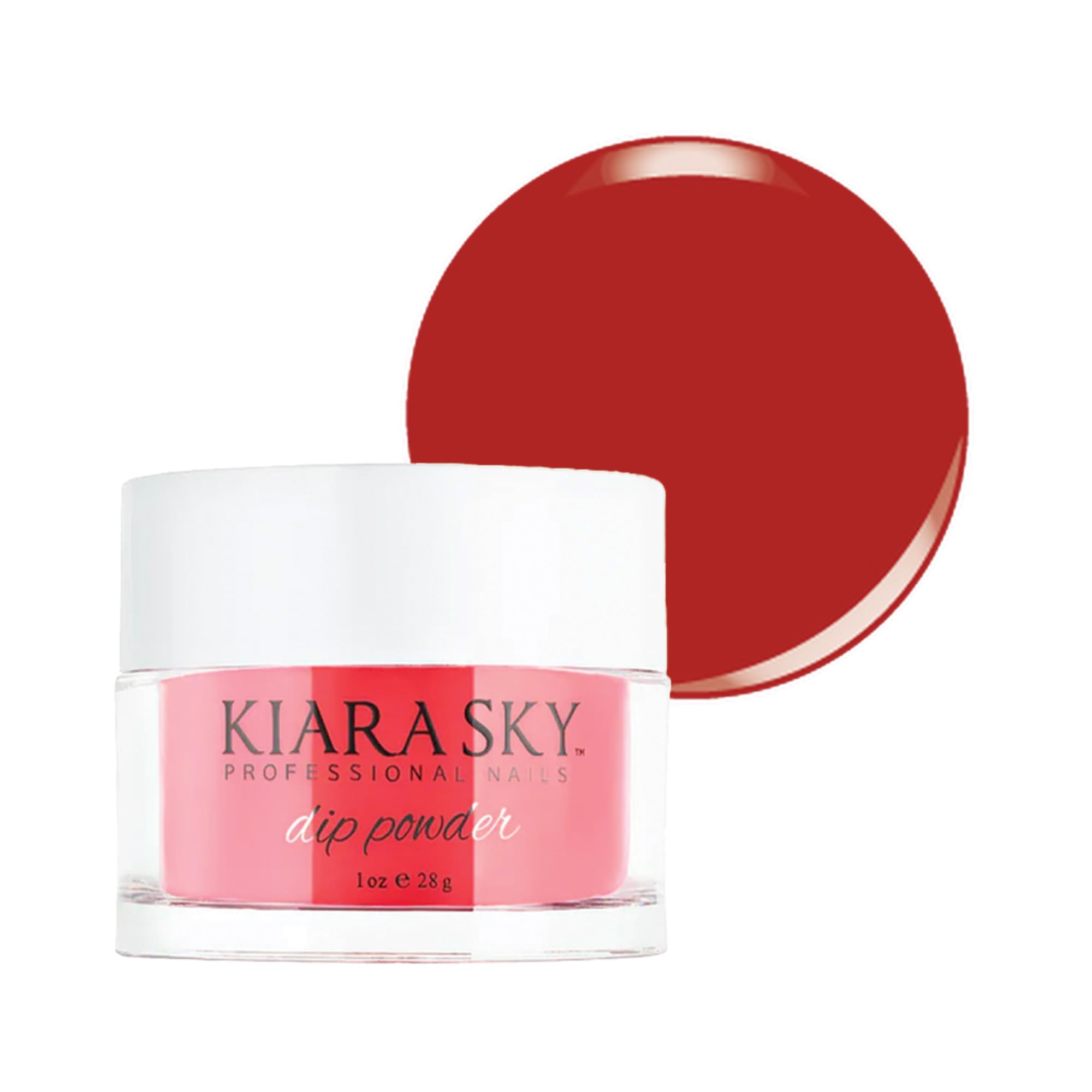 Kiara Sky Dip Powder Red Tones Generoseity - 1 oz | Durable, Lightweight Nail Color
