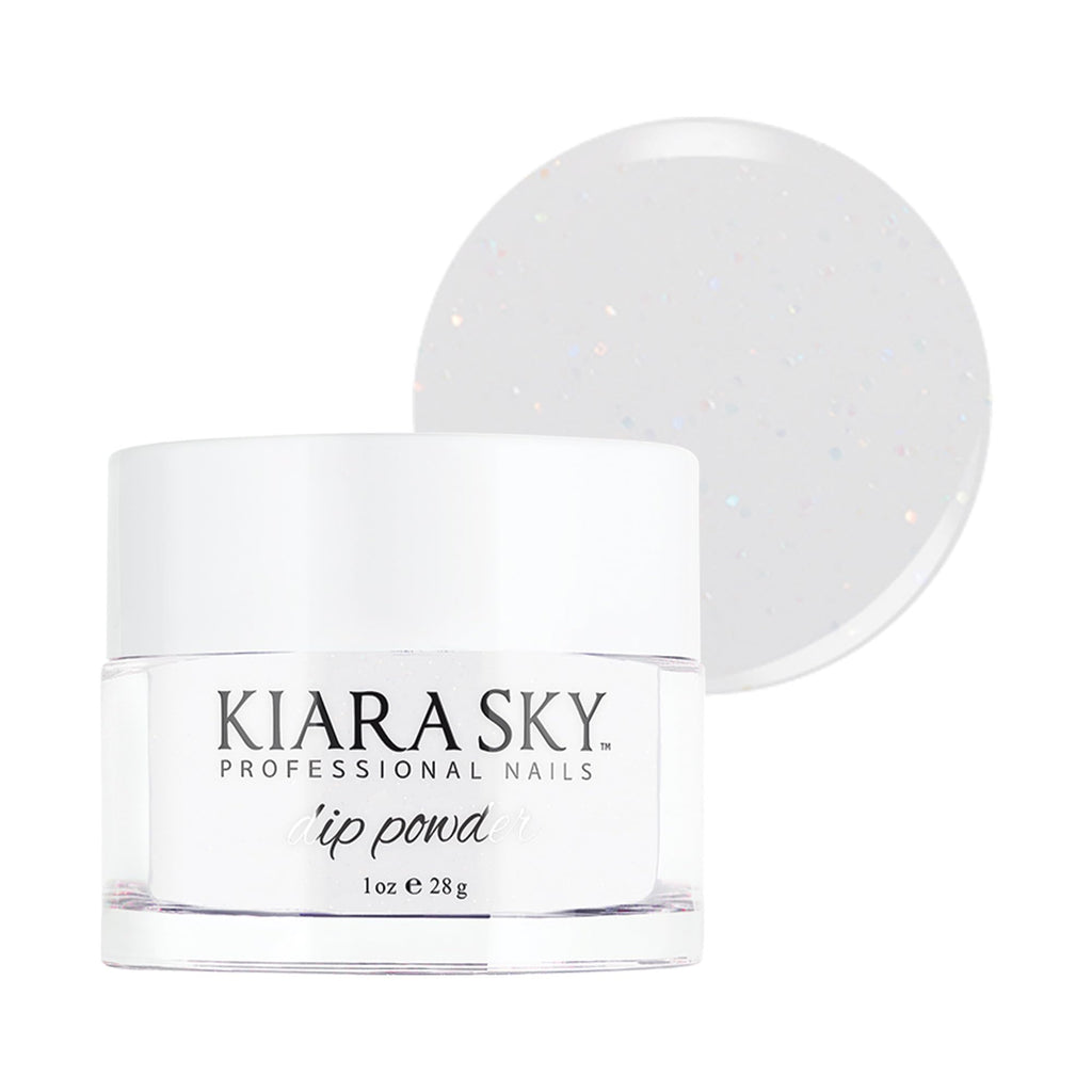 Kiara Sky Dip Powder White Tones Frosted Sugar – 1 oz (Up to 3 Weeks Wear)