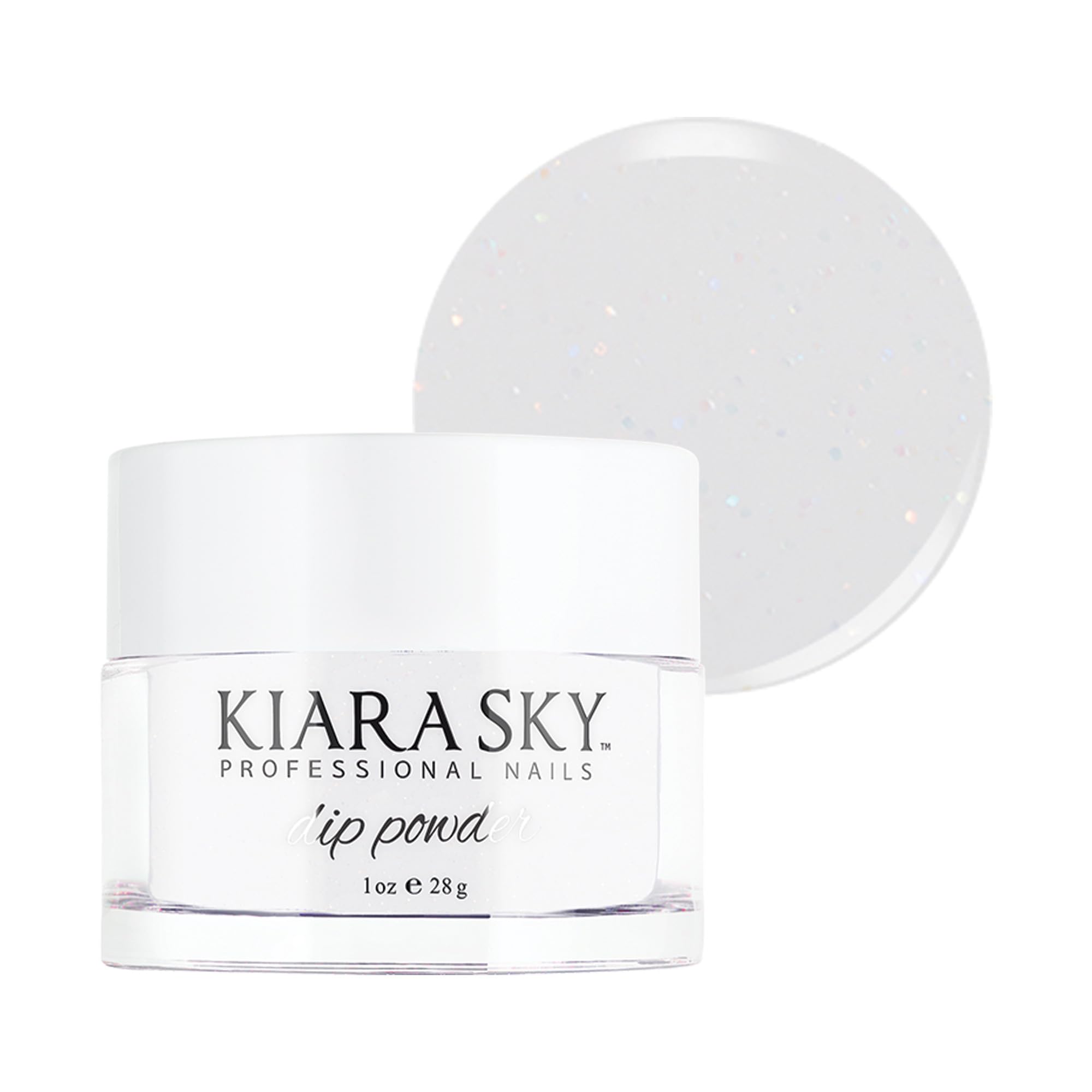 Kiara Sky Dip Powder White Tones Frosted Sugar – 1 oz (Up to 3 Weeks Wear)