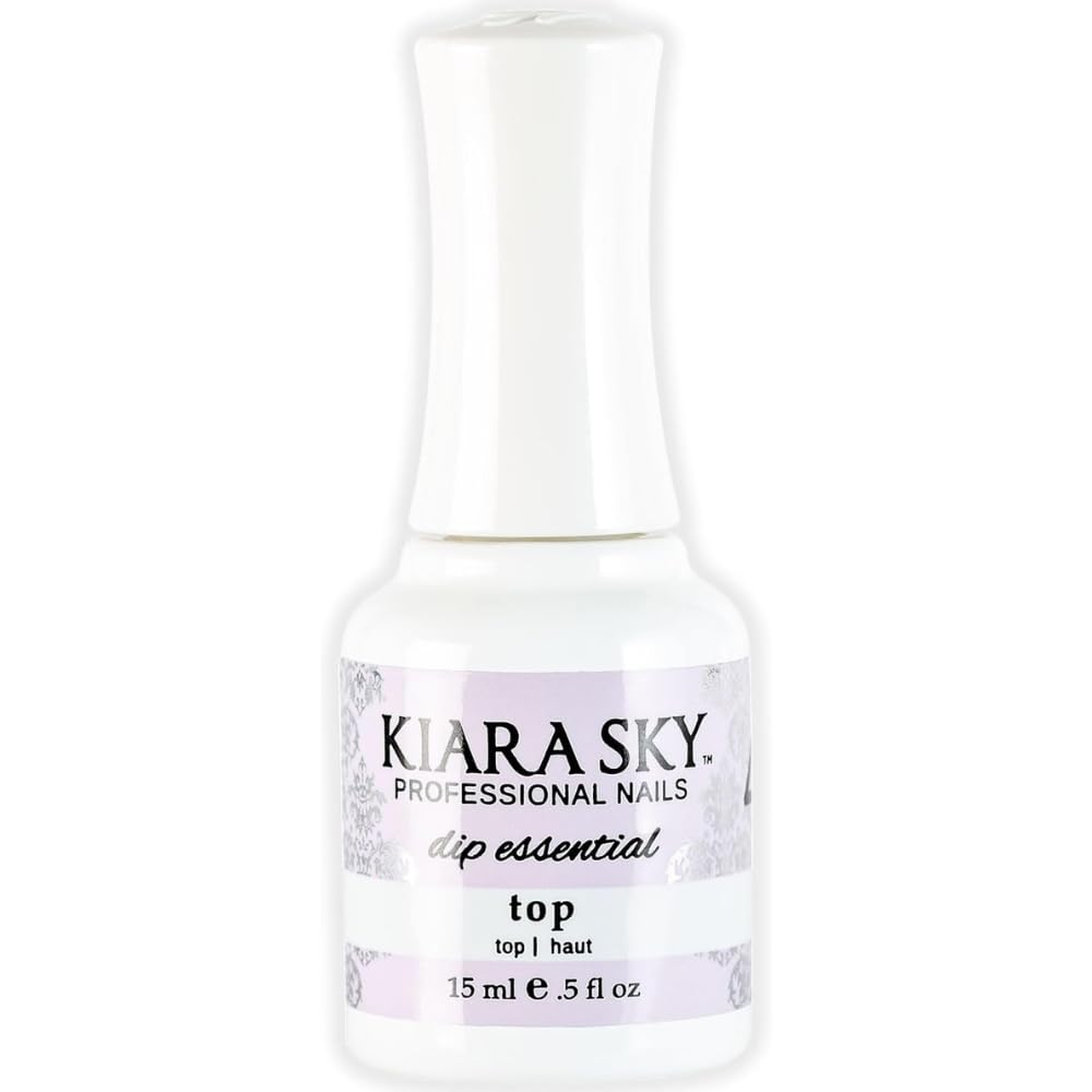 KIARA SKY Dip Top Coat Step #4 – Gel-Like Shine, Monomer-Free, Odorless