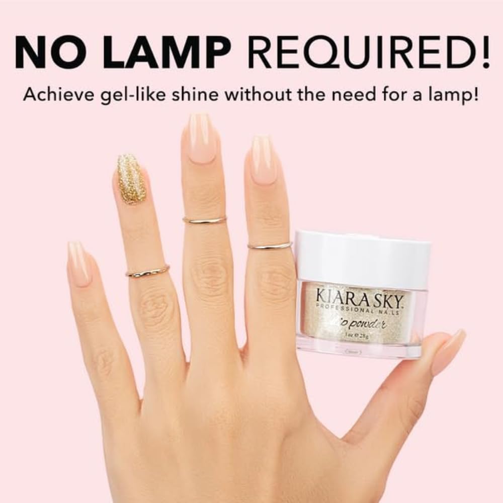 KIARA SKY Dip Top Coat Step #4 – Gel-Like Shine, Monomer-Free, Odorless