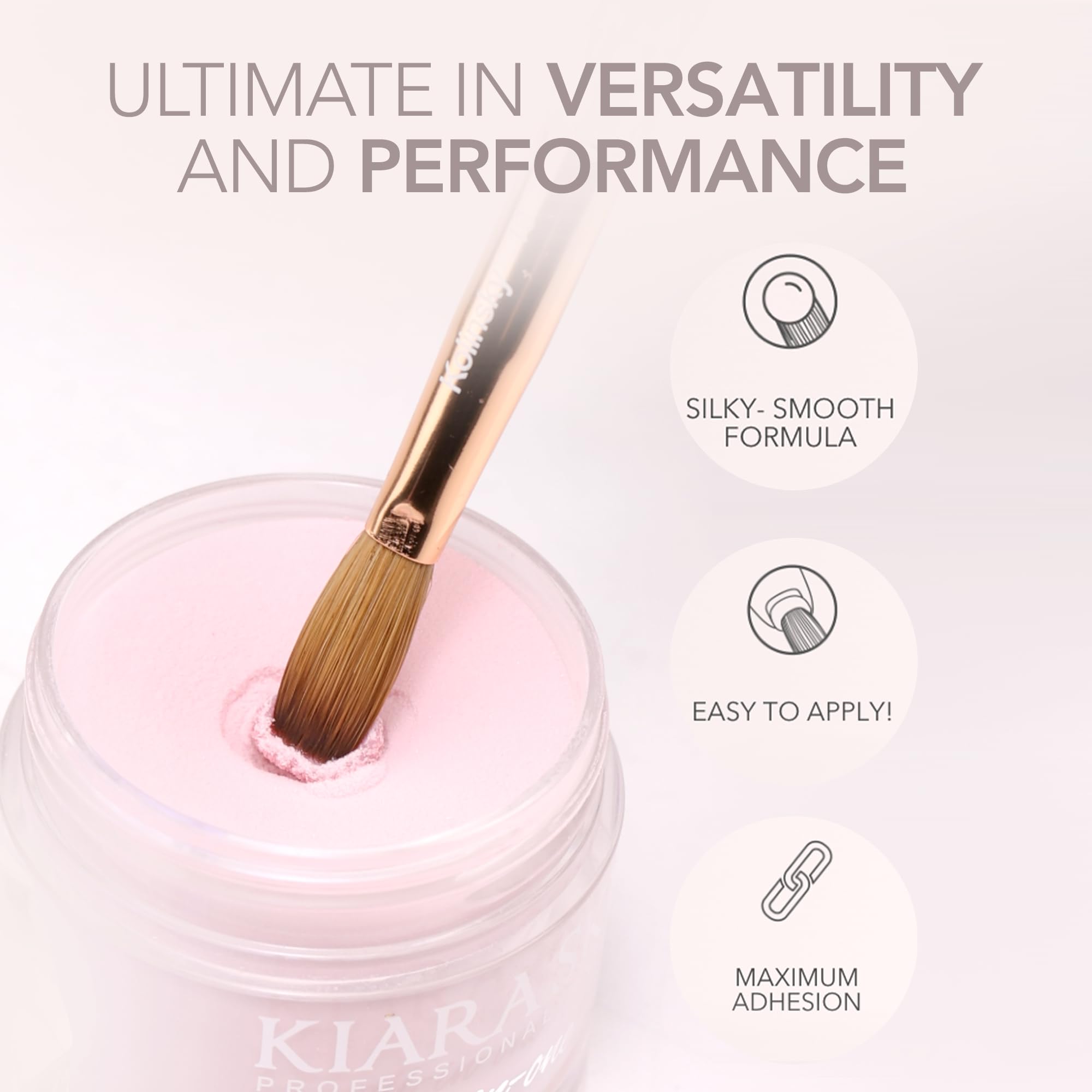 KIARA SKY All-In-One Acrylic Nail Powder – Black Tie Affair, Dip & Acrylic 2 oz
