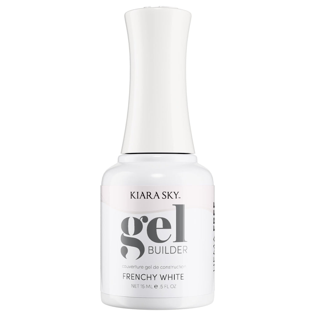 KIARA SKY Hema-Free Builder Nail Gel – Frenchy White, 0.5 Fl oz