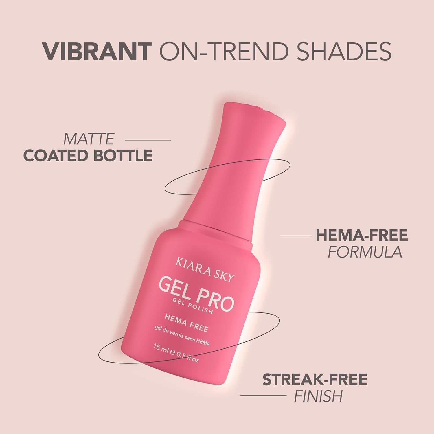 KIARA SKY Gel Pro HEMA-FREE Gel Nail Polish – The Fall Edit, 12 Shades (0.5 Fl Oz Each)