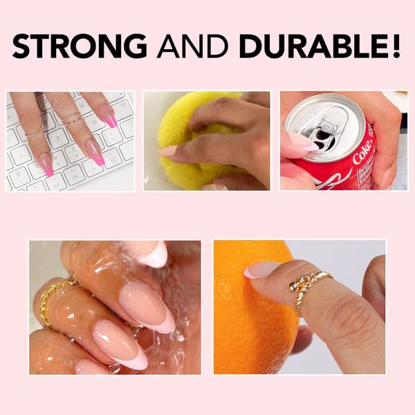 Kiara Sky XPRESS PRO Press On Nails – Almond Medium, Glisten Here | 30-Piece Kit