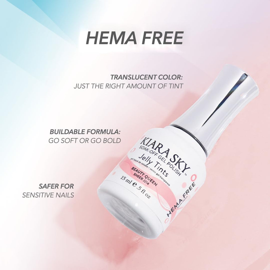 KIARA SKY Jelly Tints Polar Opposites Gel Polish 15ml – HEMA-Free