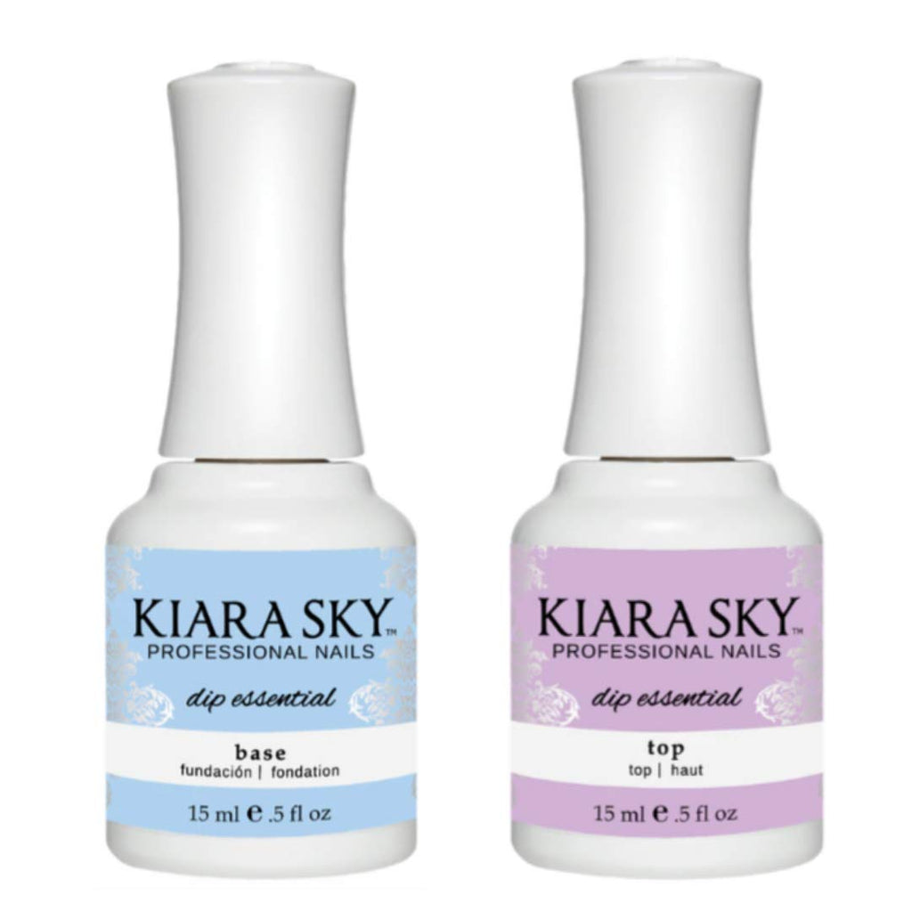 KIARA SKY Liquid Essentials Dip Manicure — Base Coat & Top Coat Duo, 0.5 fl oz