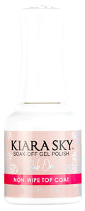 KIARA SKY Rub On LED UV Soak Off Non Wipe Gel Top Coat for Nails | Base and Top Coat for Powder Effects