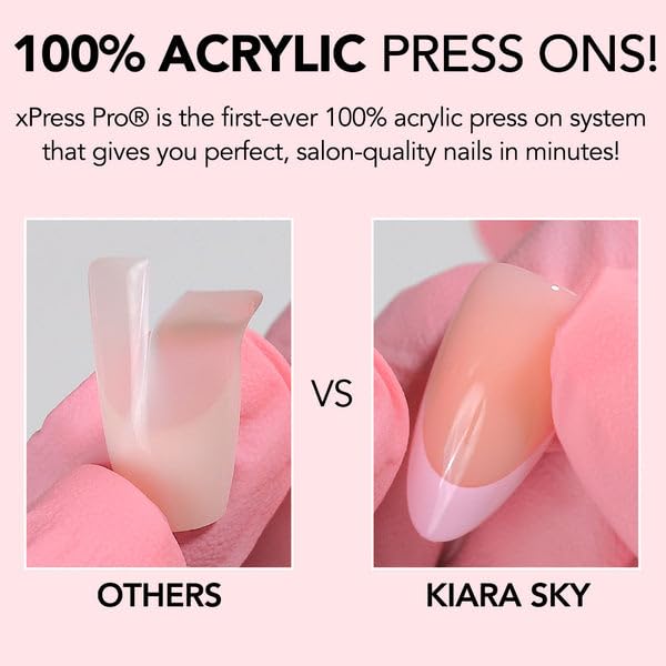 Kiara Sky XPRESS PRO Press On Nails – 30-Piece Short Coffin Kit Oh Hola There